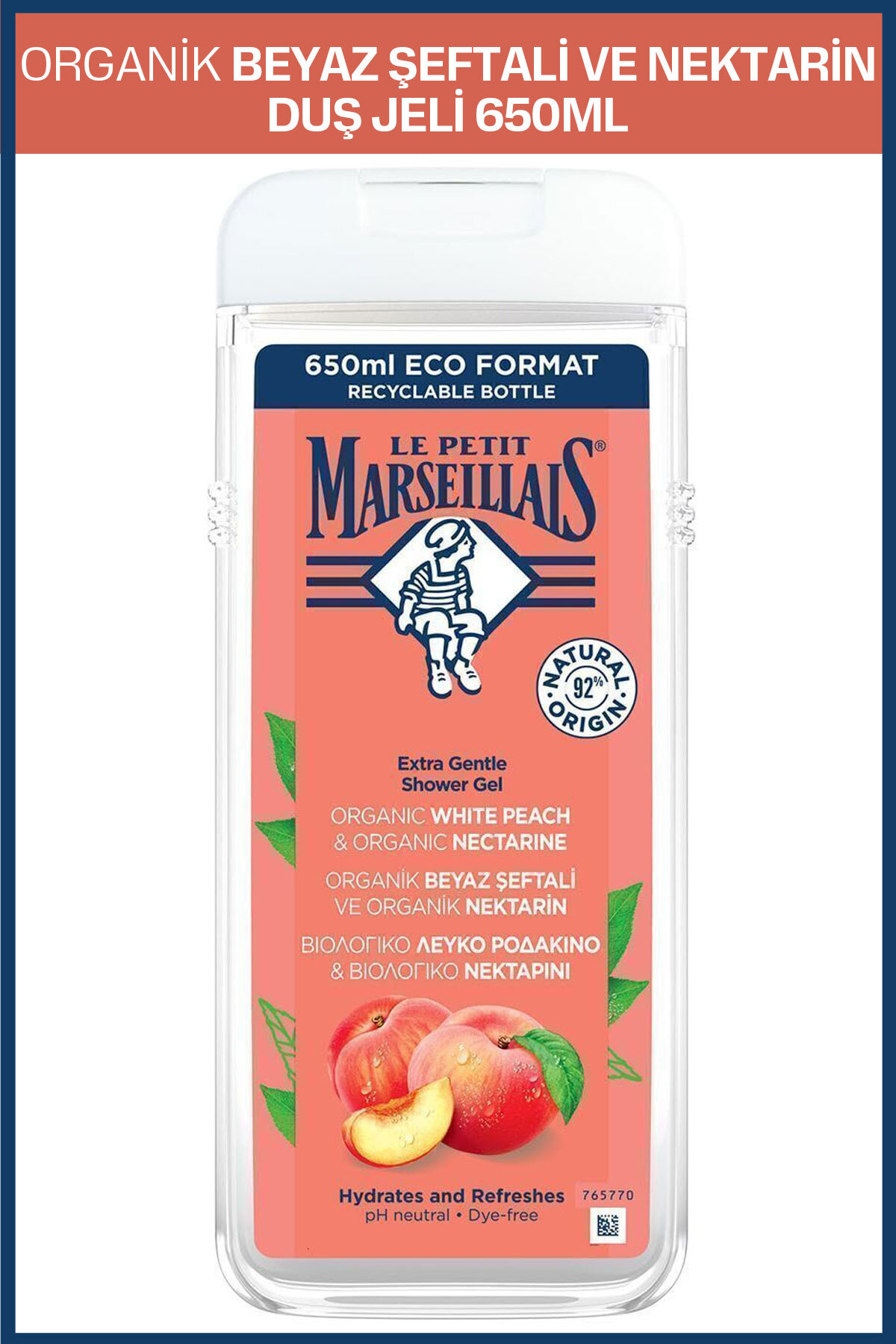 Le Petit Marseillais Beyaz Şeftali Ve Nektarin Duş Jeli 650 ml