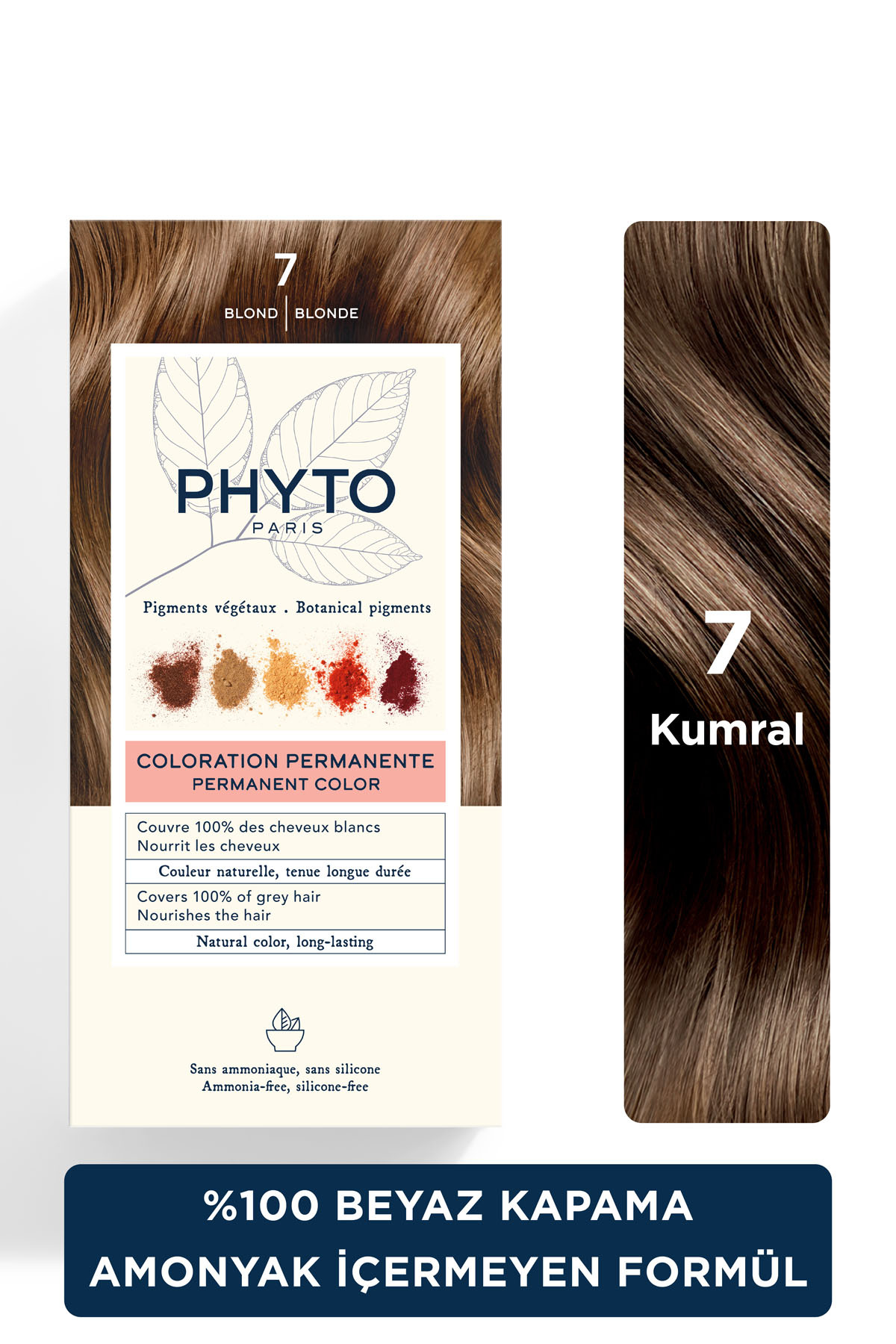Phytocolor 7 Kumral Amonyaksız Kalıcı Bitkisel Saç Boyası