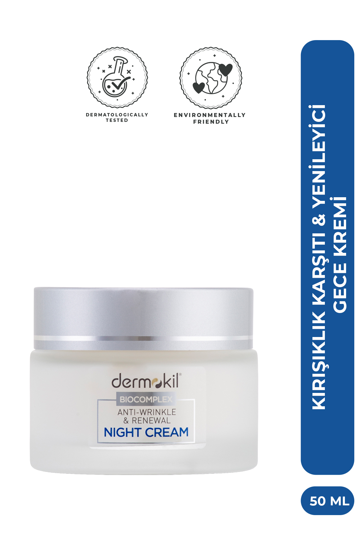 Dermokil Kırışıklık Karşıtı & Yenileyici Gece Kremi 50 ml