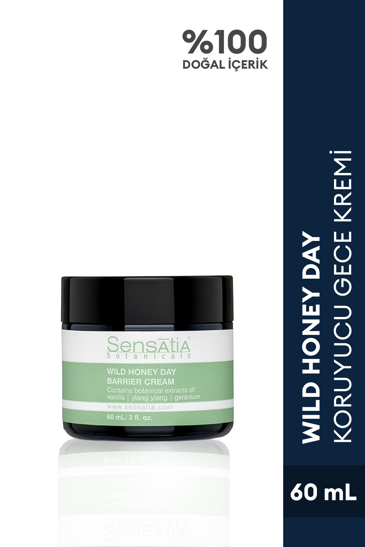 Sensatia Botanicals Yatıştırıcı Temizleyici Ballı Antioksidan Doğal Gece Kremi - Besleyici 60ml - Wild Honey Day