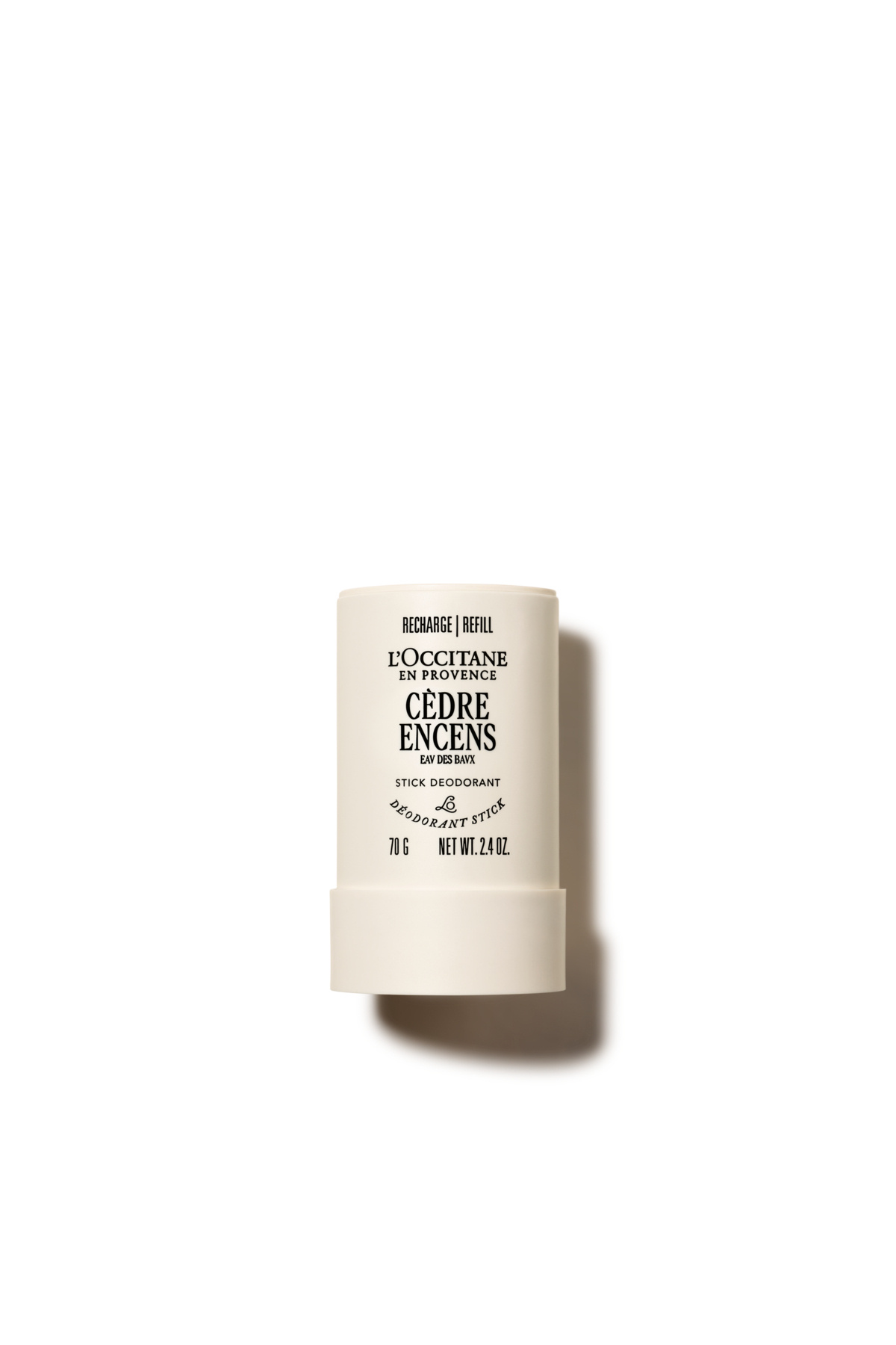 L'Occitane Cedre Encens (Baux) Stick Deodorant Refill - Yedek, Unisex, Selvi ve Tütsü Notaları, 70 g