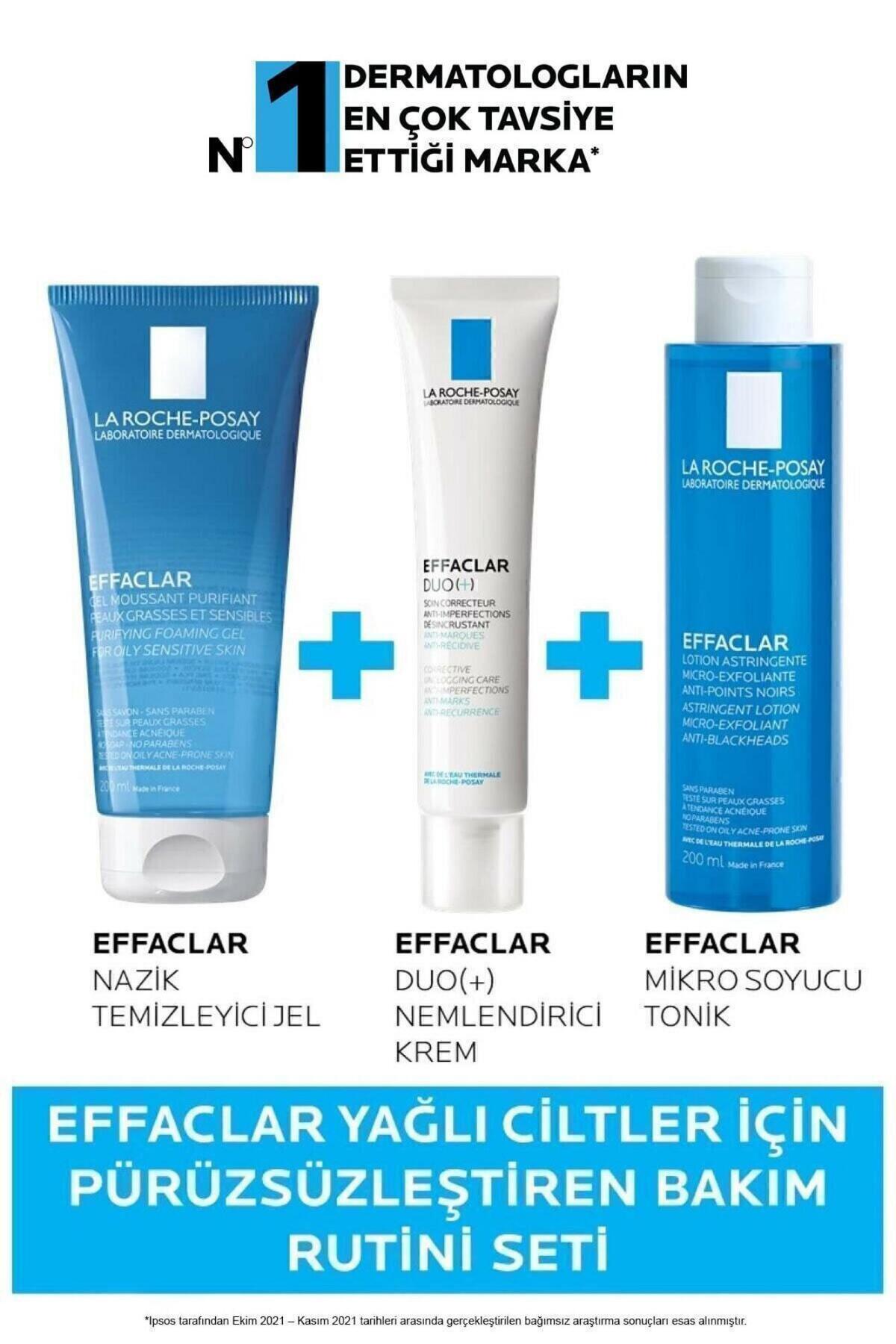 La Roche Posay Effaclar Yağlı Ciltler için Pürüzsüzleştiren Bakım Rutini Seti 20191122005