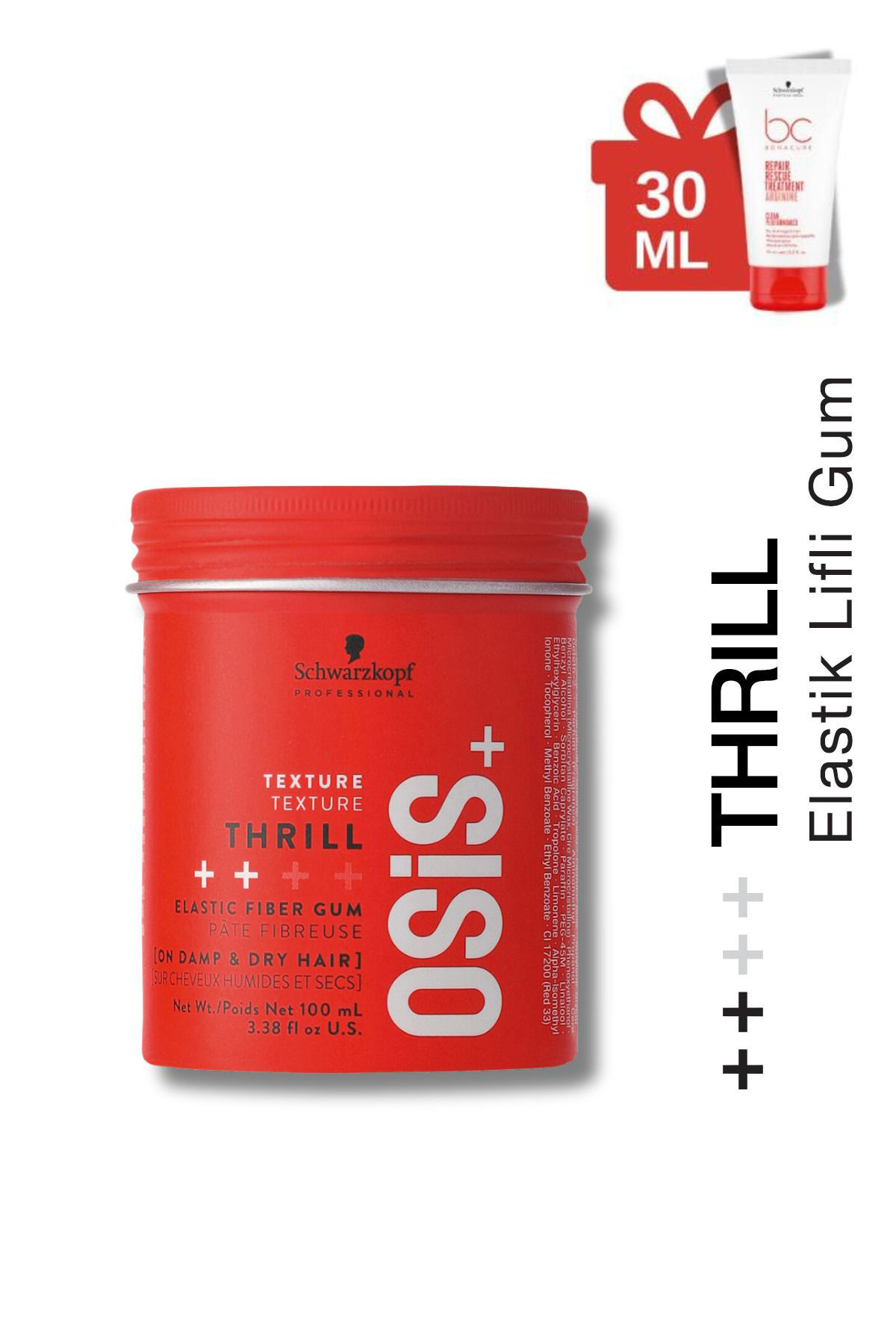 Osis Thrill Elastik Lifli Gum Şekillendirici Orta Tutuş Saç Sakızı 100ml + BC Acil Kurtarma Kremi 30ml