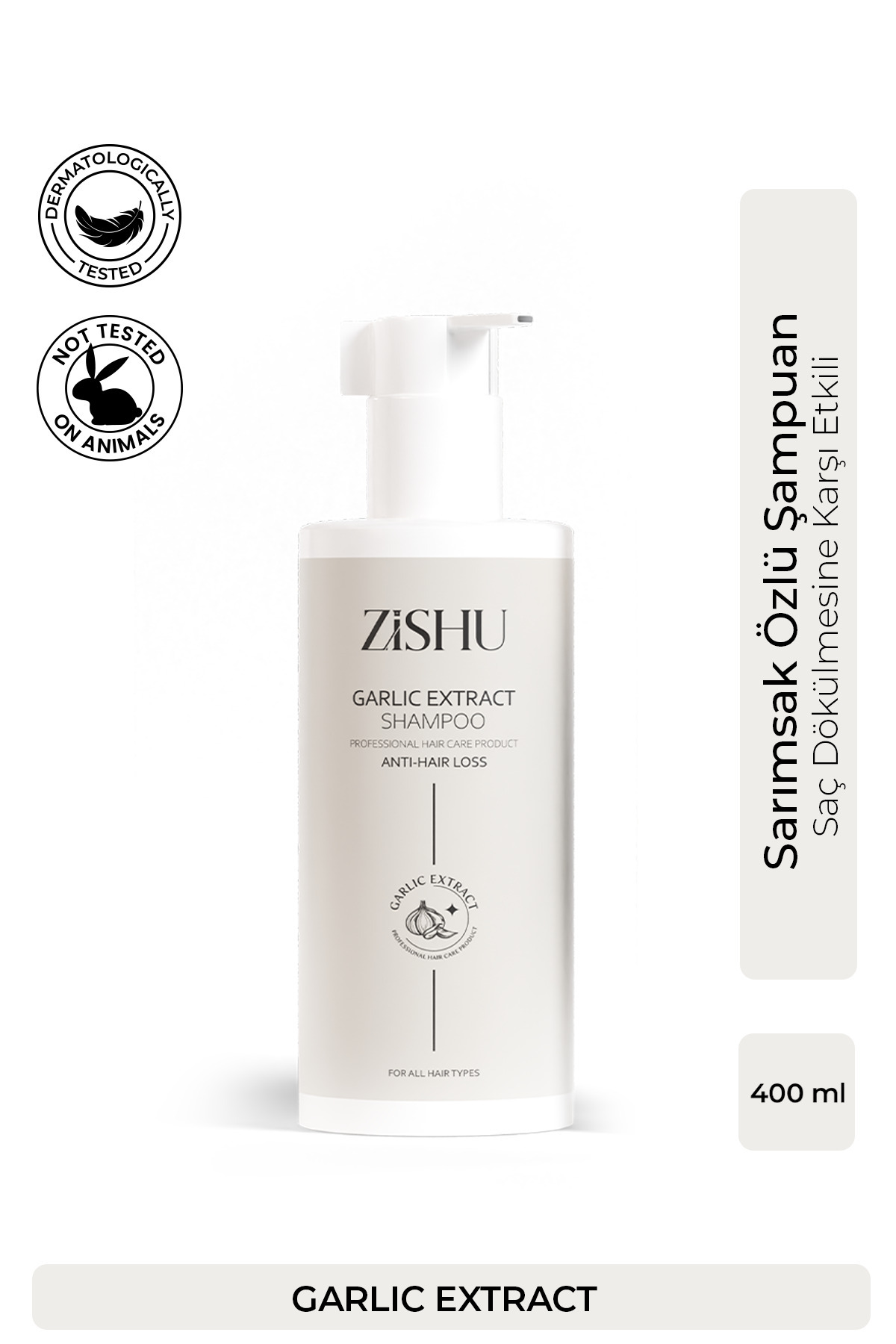 ZİSHU Sarımsak Özlü Şampuan – Saç Dökülmesine Karşı 400 ml