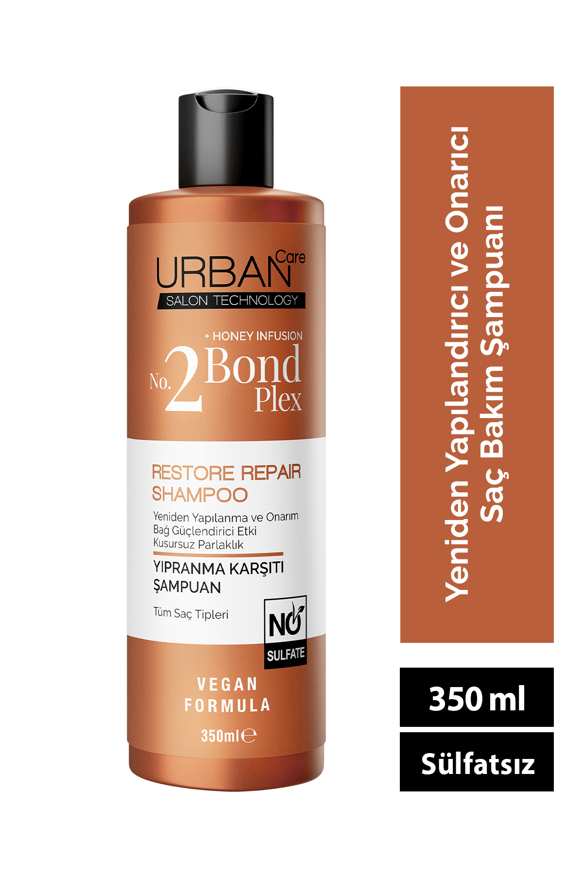 Urban Care No.2 Bond Plex Restore Repair Yıpranma Karşıtı Saç Bakım Şampuanı 350 Ml-sülfatsız 8680690707919