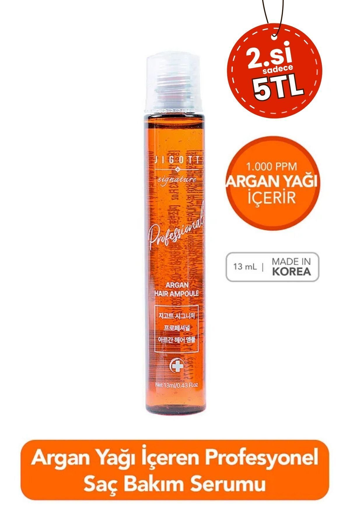 Jigott Argan Konsantre Saç Bakım Serumu Jigott Professional Argan Hair Ampoule 13ml