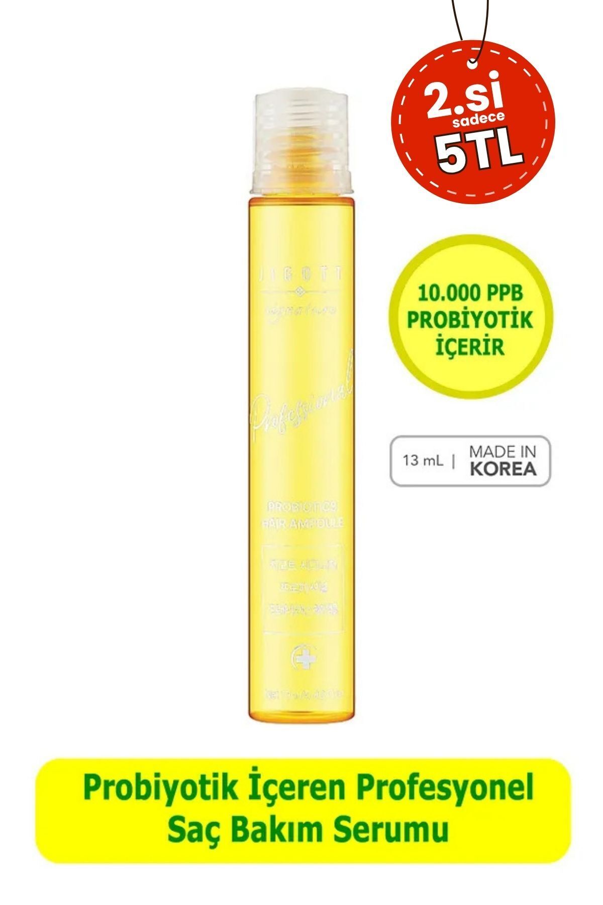 Jigott Probiyotik İçeren Konsantre Saç Bakım Serumu Jigott Professional Probiotics Hair Ampoule 13 ml