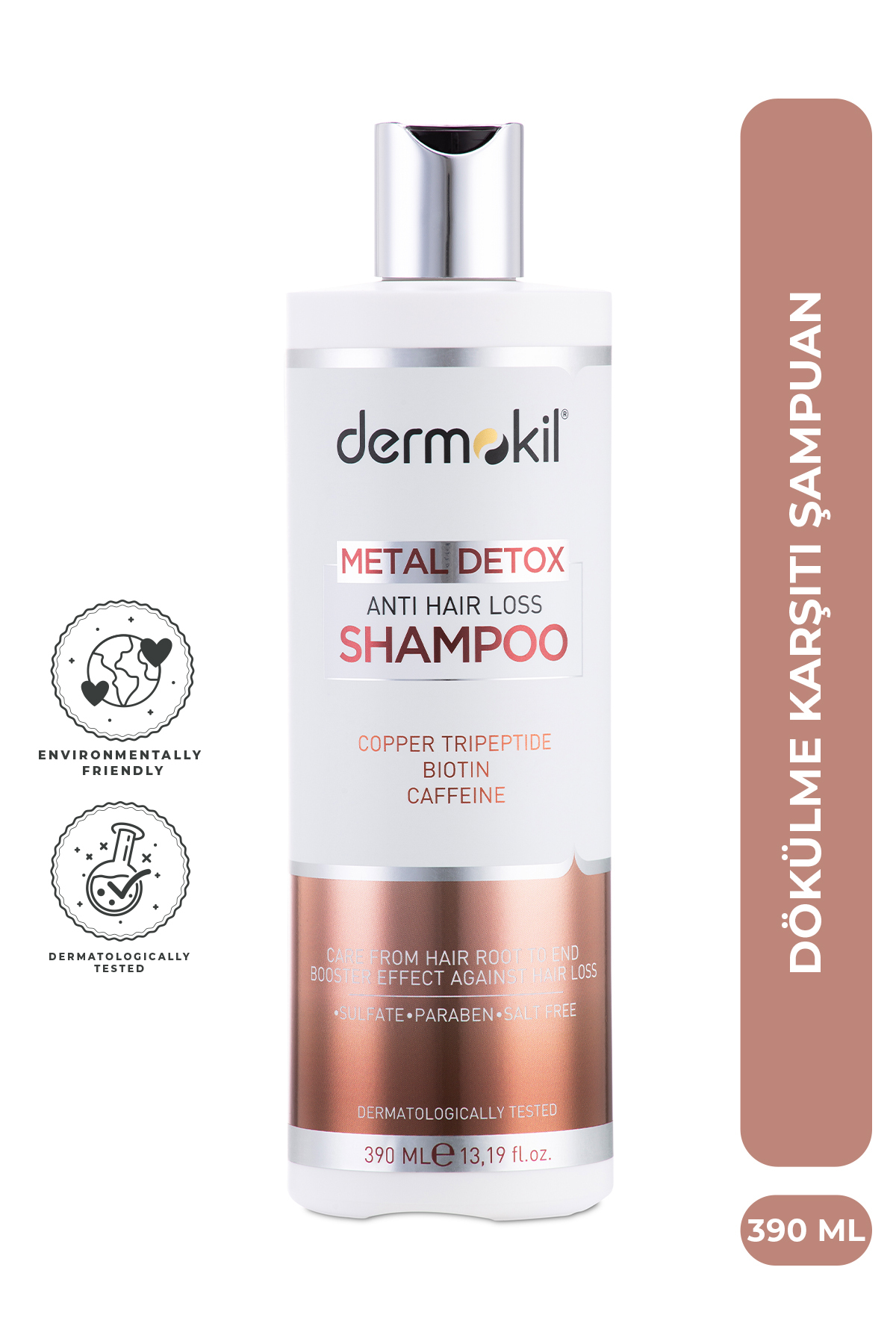 Dermokil Dökülme Karşıtı Şampuan (Biotin & Caffein) 390 ml