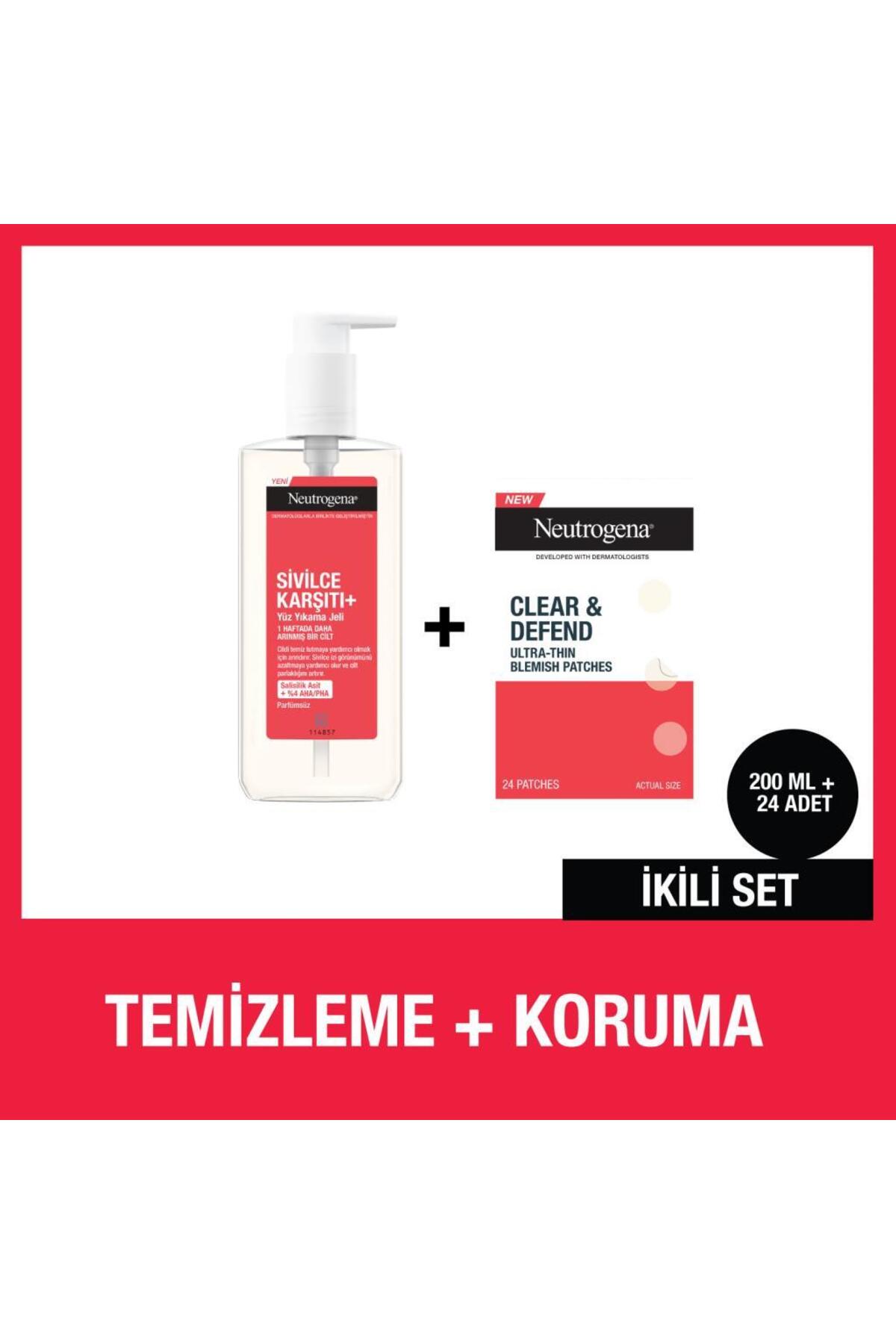 Neutrogena Karşıtı Plus Temizleme Jeli + Acne patch