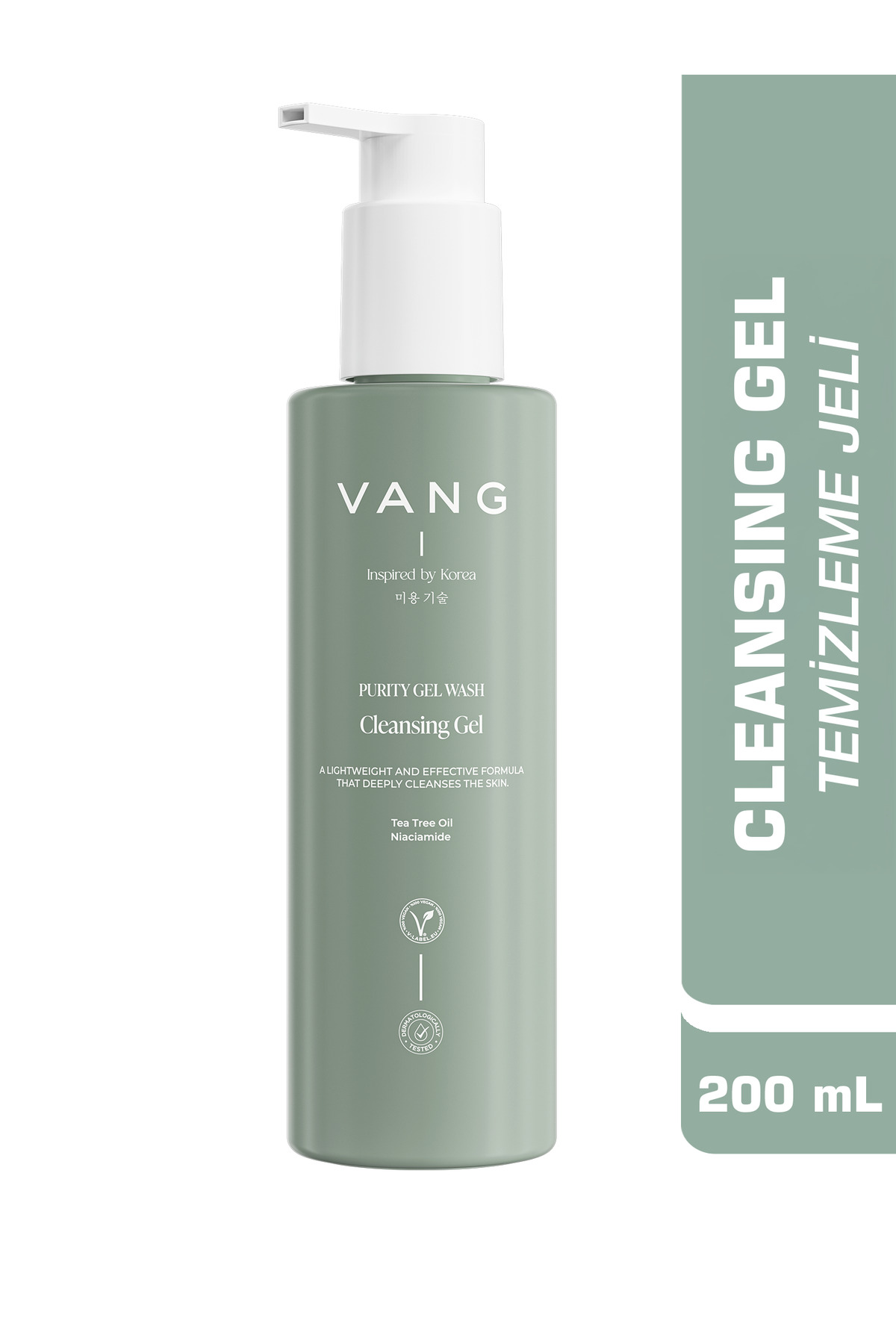 VANG Cleansing Gel -Yağlı, Karma Cilt. için Bariyer Onar. Nem. Yüz Temizleme Jeli - Yüz Yıkama Jeli 200ml