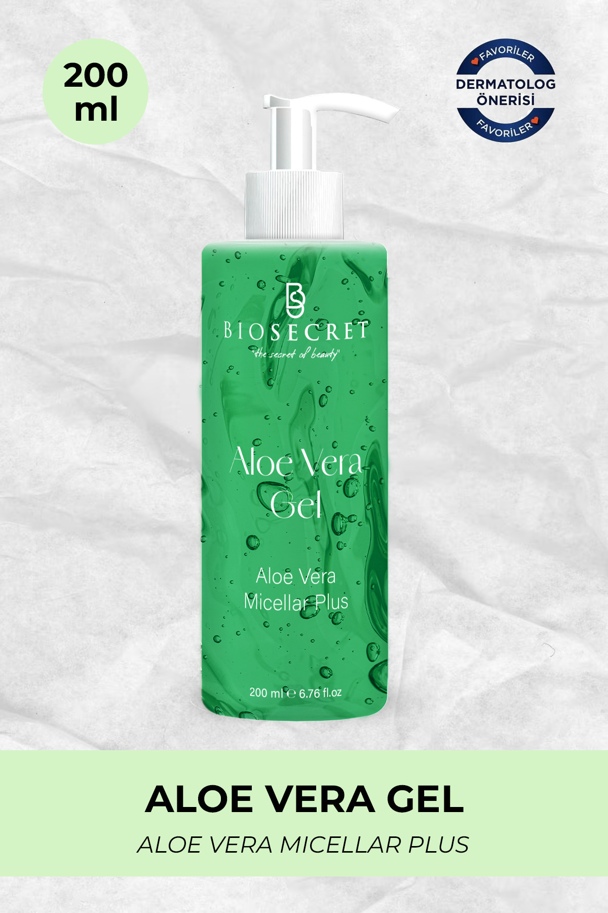 Biosecret Makyaj Temizleme Jeli Aloe Vera Gel Micellar Plus 200ml Bio154