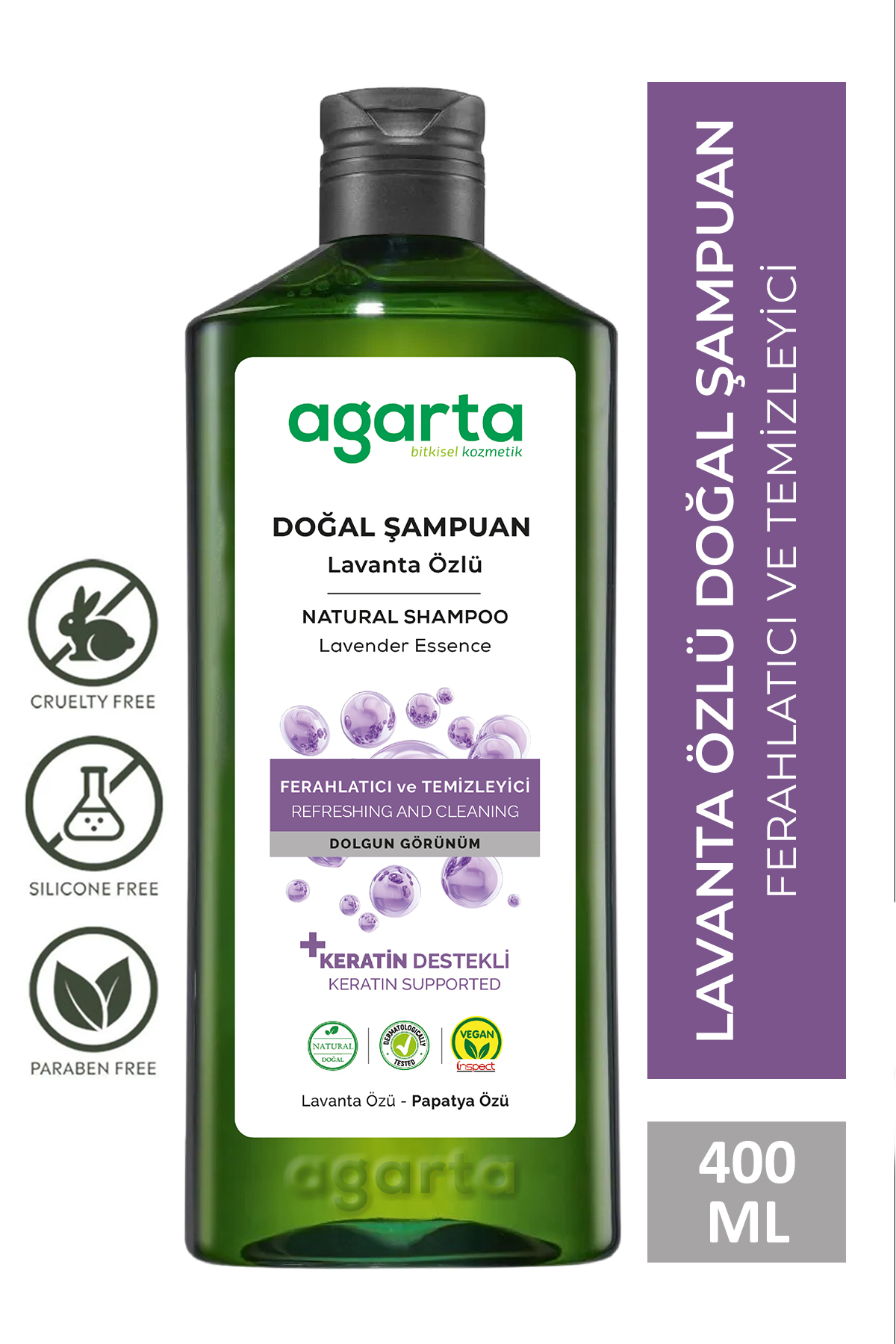 Agarta Doğal Lavanta Özlü Yağ Dengeleyici Şampuan 400 ml