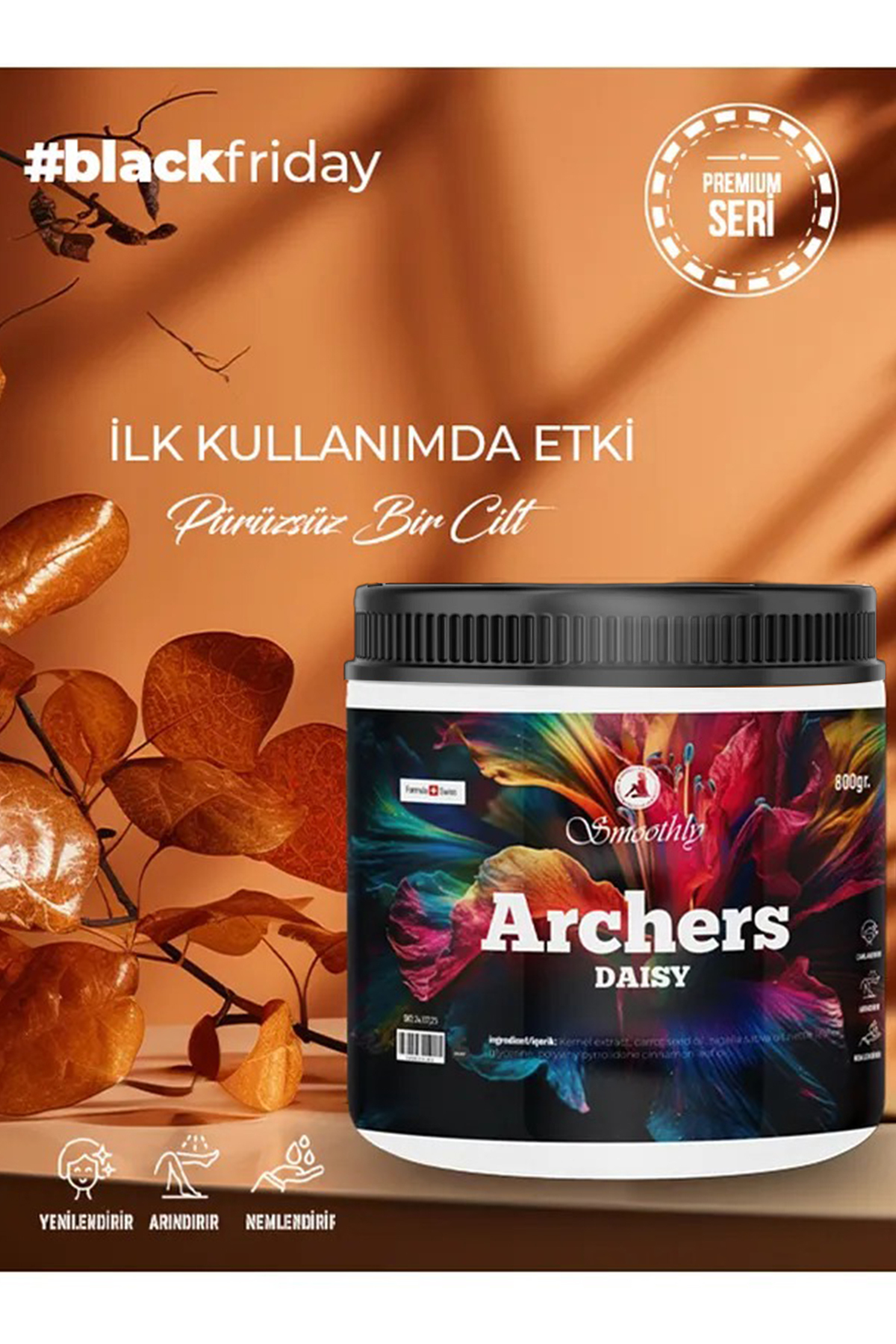 Smoothly Archers Özel Seri Kalıcı Kokulu Epilasyon Lazer Peeling Jilet Ağda Batık Pelling