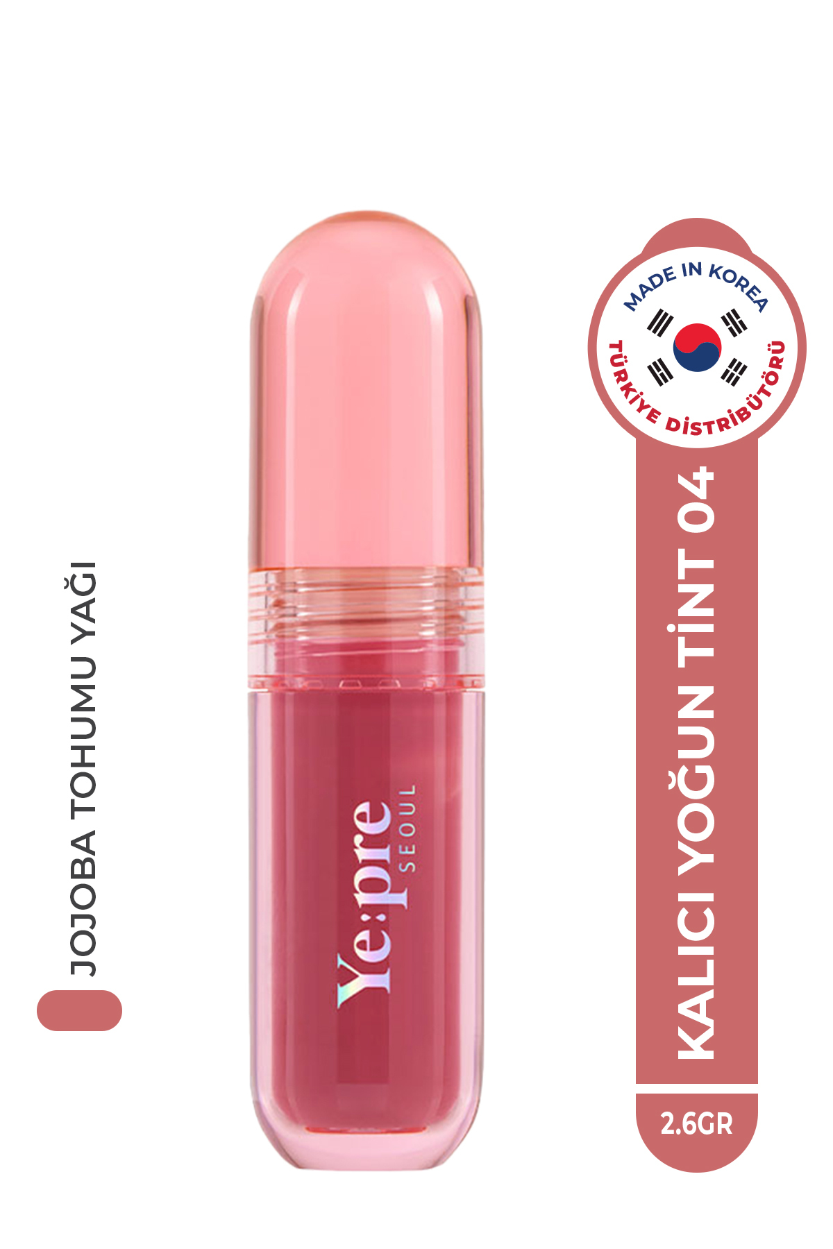 Ye:pre Uzun Süre Kalıcı, Kadife Dokulu, Mat Kore Lip Tint – Pretty Water Velvet Tint 2.6g (BERRY BLOSSOM)