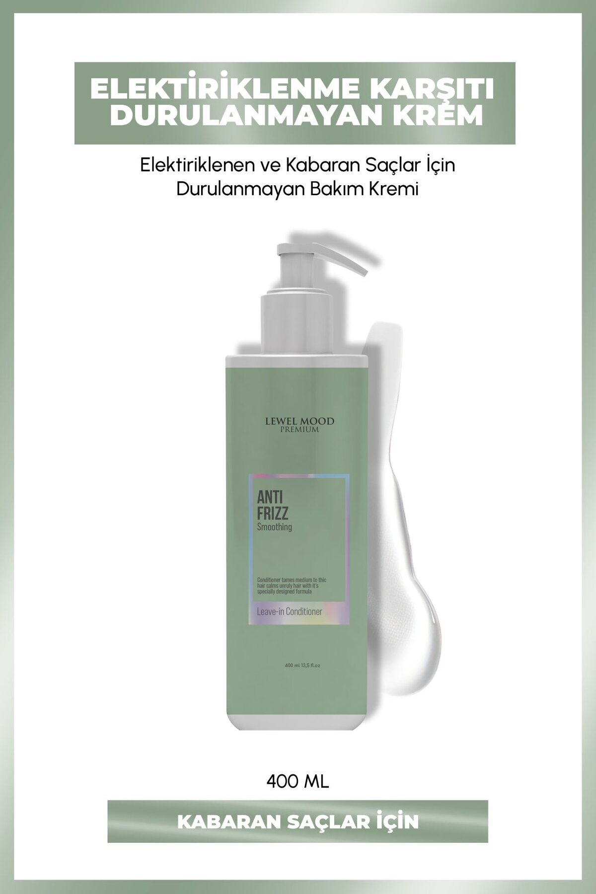 Lewel Mood Premium Anti Frizz Kabaran Saçlar İçin Bakım Kremi