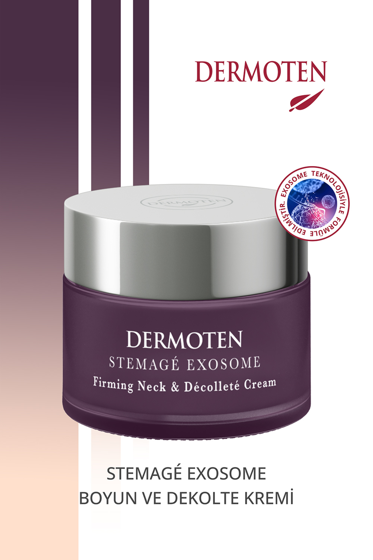 Dermoten StemAgé Exosome Kök Hücre / Sıkılaştırıcı Boyun ve Dekolte Eksozom Kremi 50 ml