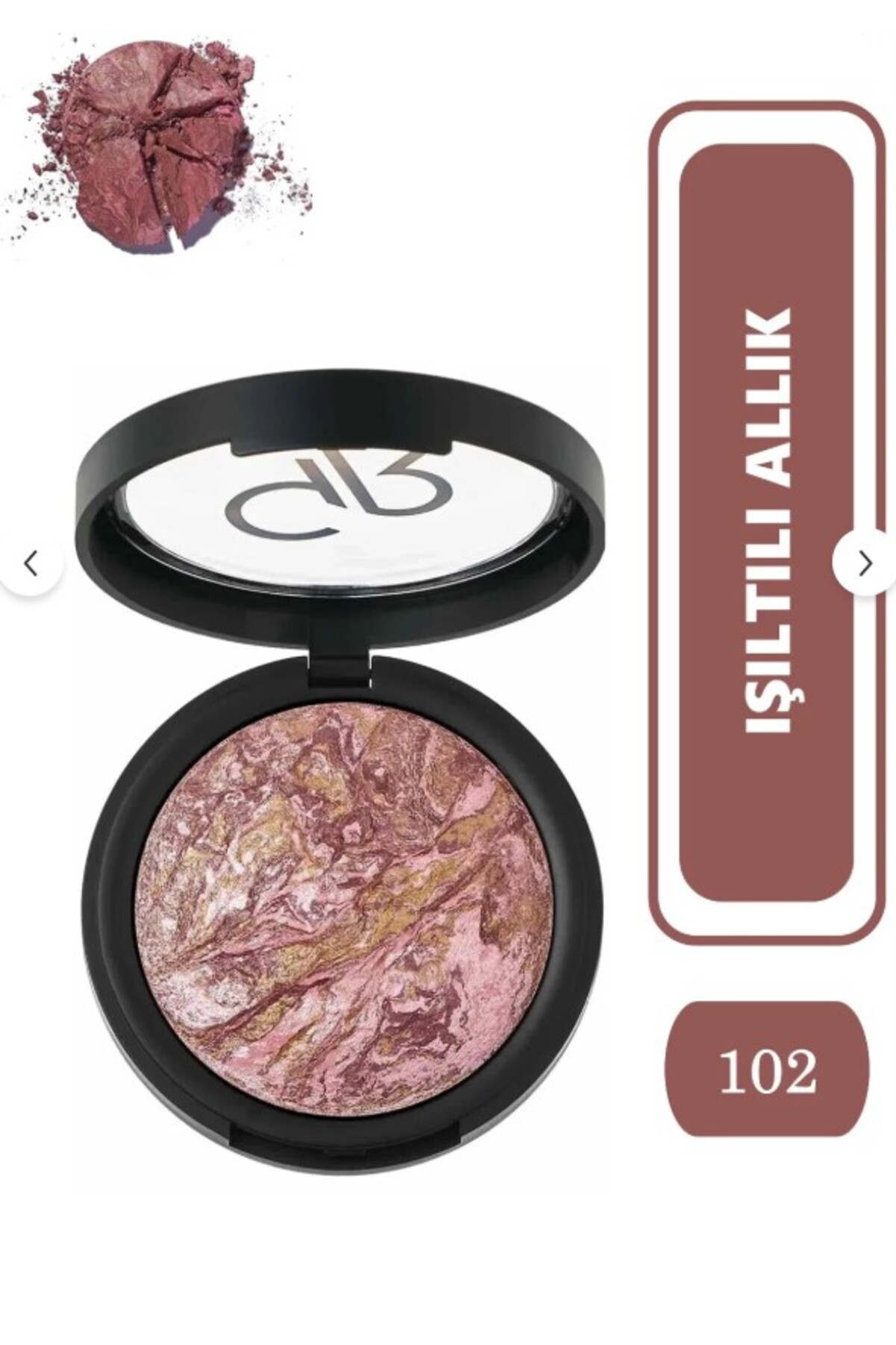Golden Rose Baked Stardust No: 102 - Sedefli ve Işıltılı Fırınlanmış Allık