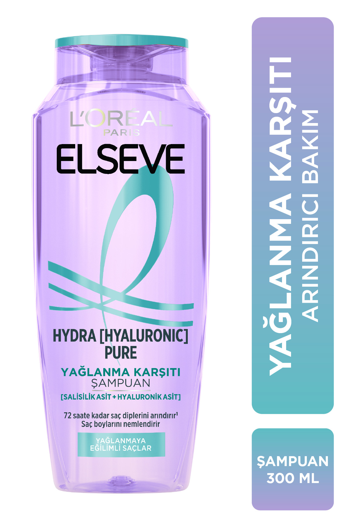 L'Oreal Paris Elseve Hydra Hyaluronic Pure Yağlanma Karşıtı 300 ml Şampuan