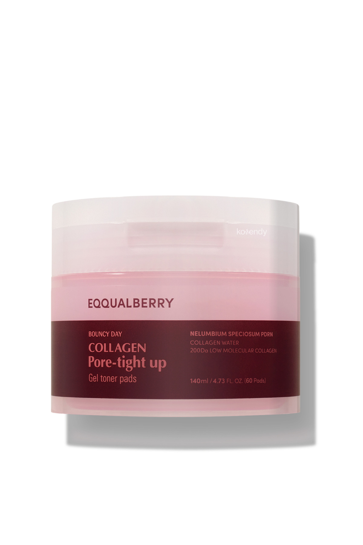 EQQUALBERRY Collagen Pore Tight Up Gel Toner 60lı Pad-Gözenek Önleyici ve Elastikiyet Koruyucu Kolajenli Jel Ped