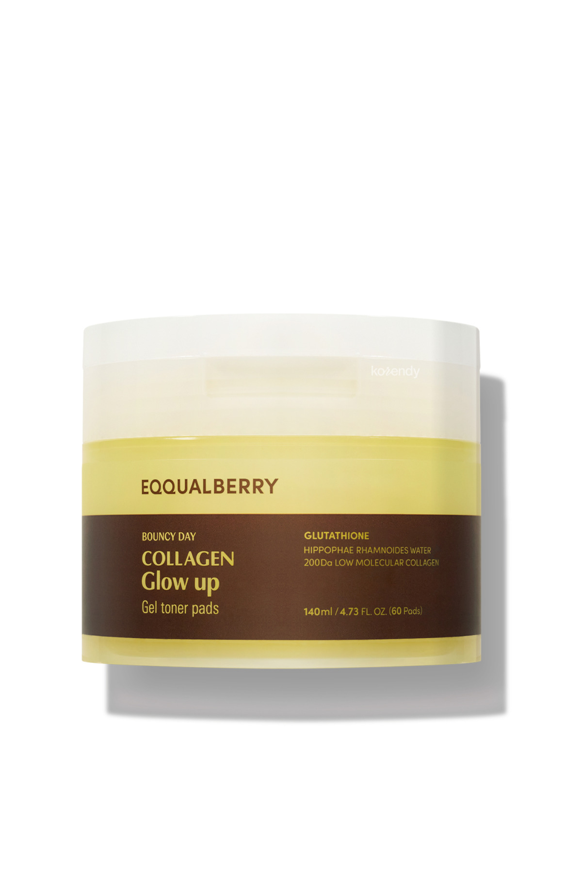 EQQUALBERRY Collagen Glow Up Gel Toner 60'lı Pad - Leke Önleyici ve Parlatıcı Kolajenli Jel Ped