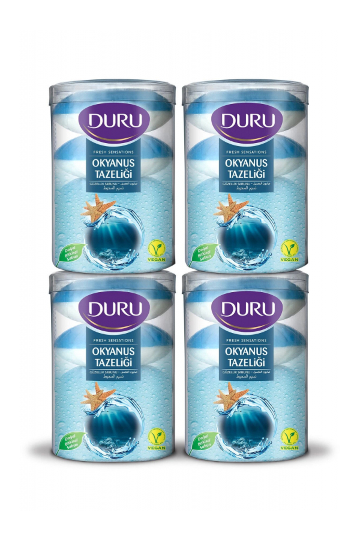 Duru Fresh Sensations Okyanus Tazeliği 16 Adet Güzellik Sabunu 4x400gr