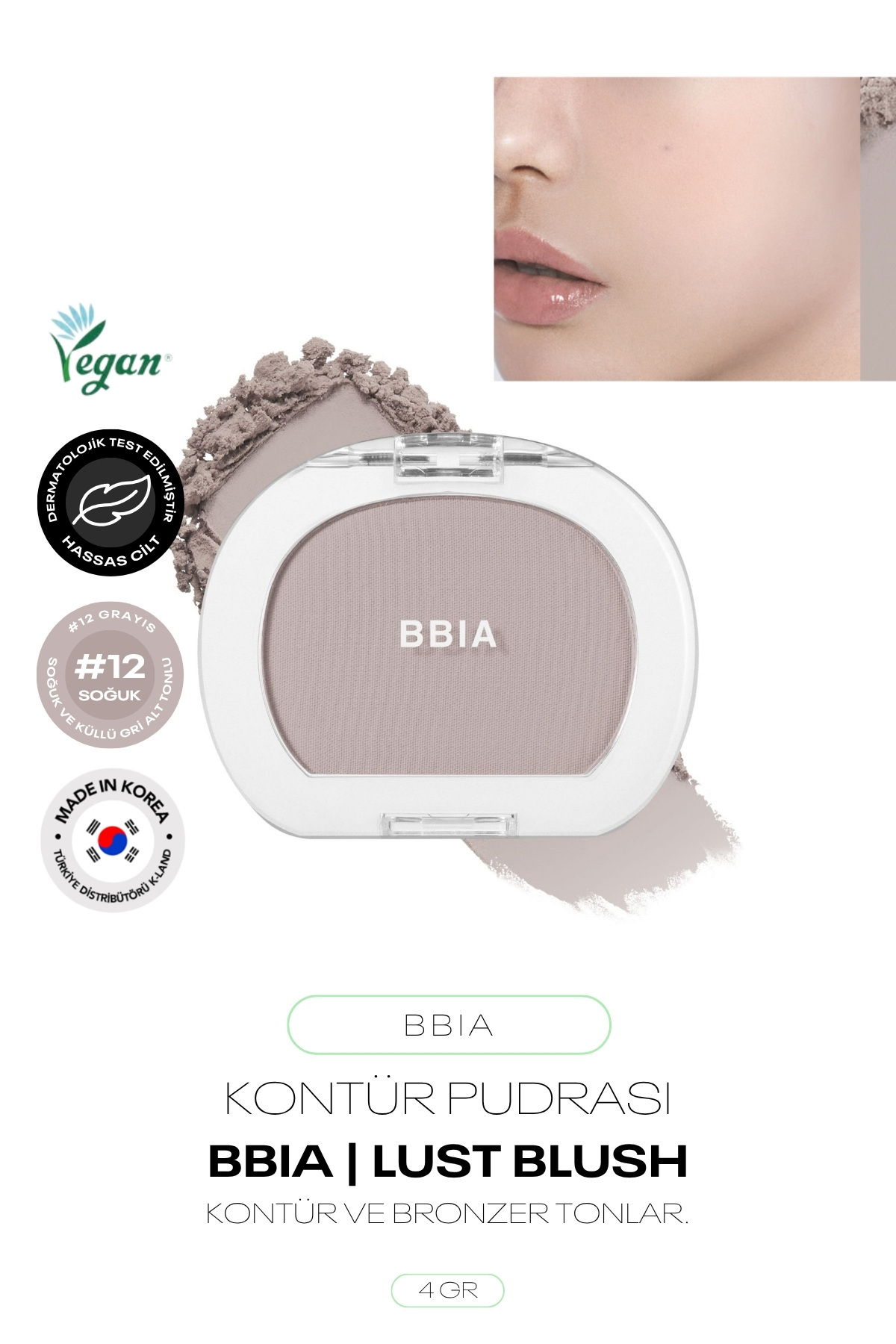 BBIA Kontür Pudrası 4 Farklı Ton Last Blush