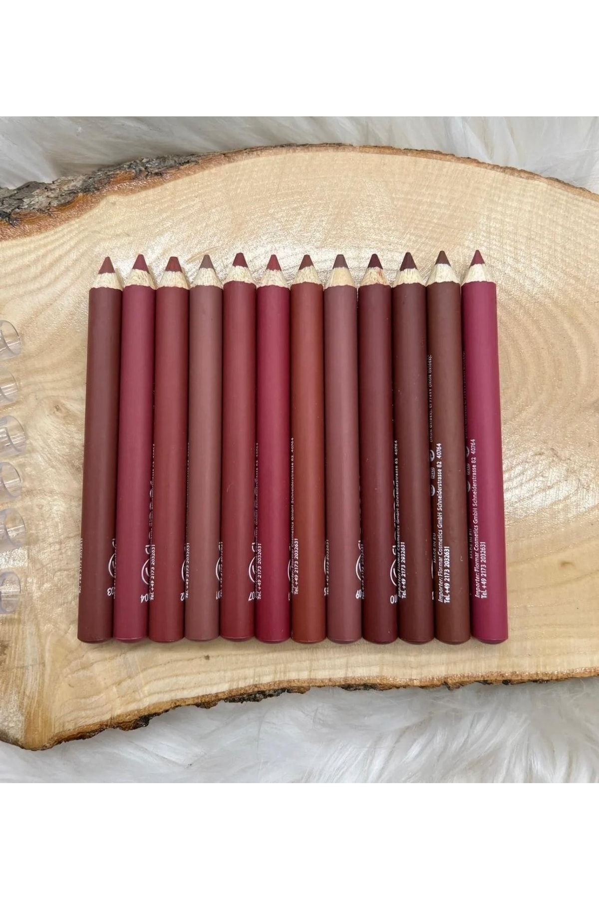 Dudak Kalemi Matte Color Lipstick Jumbo Kalın Kalem Ruj Waterproof 12 Li Set Jumbo