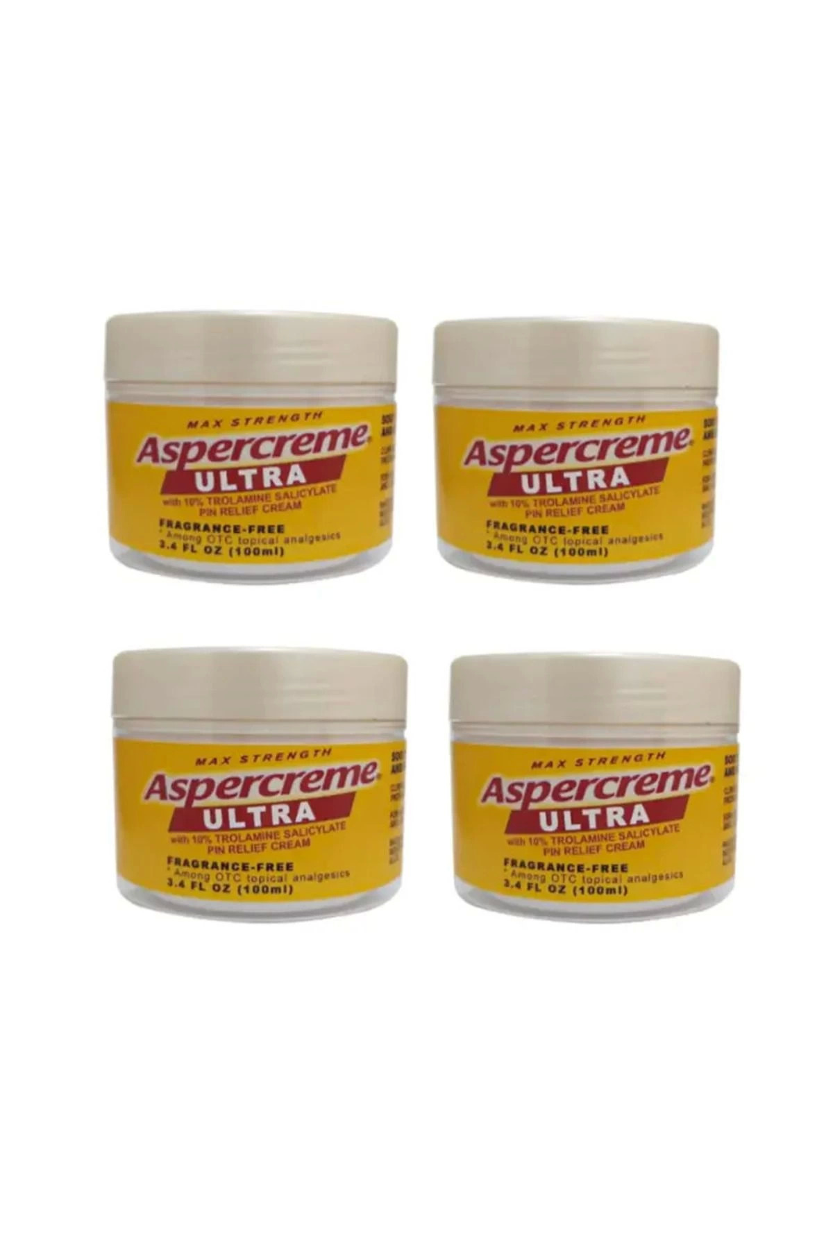 Aspercreme Ultra Masaj Kremi 100 ML - 4'lü Avantaj Paketi