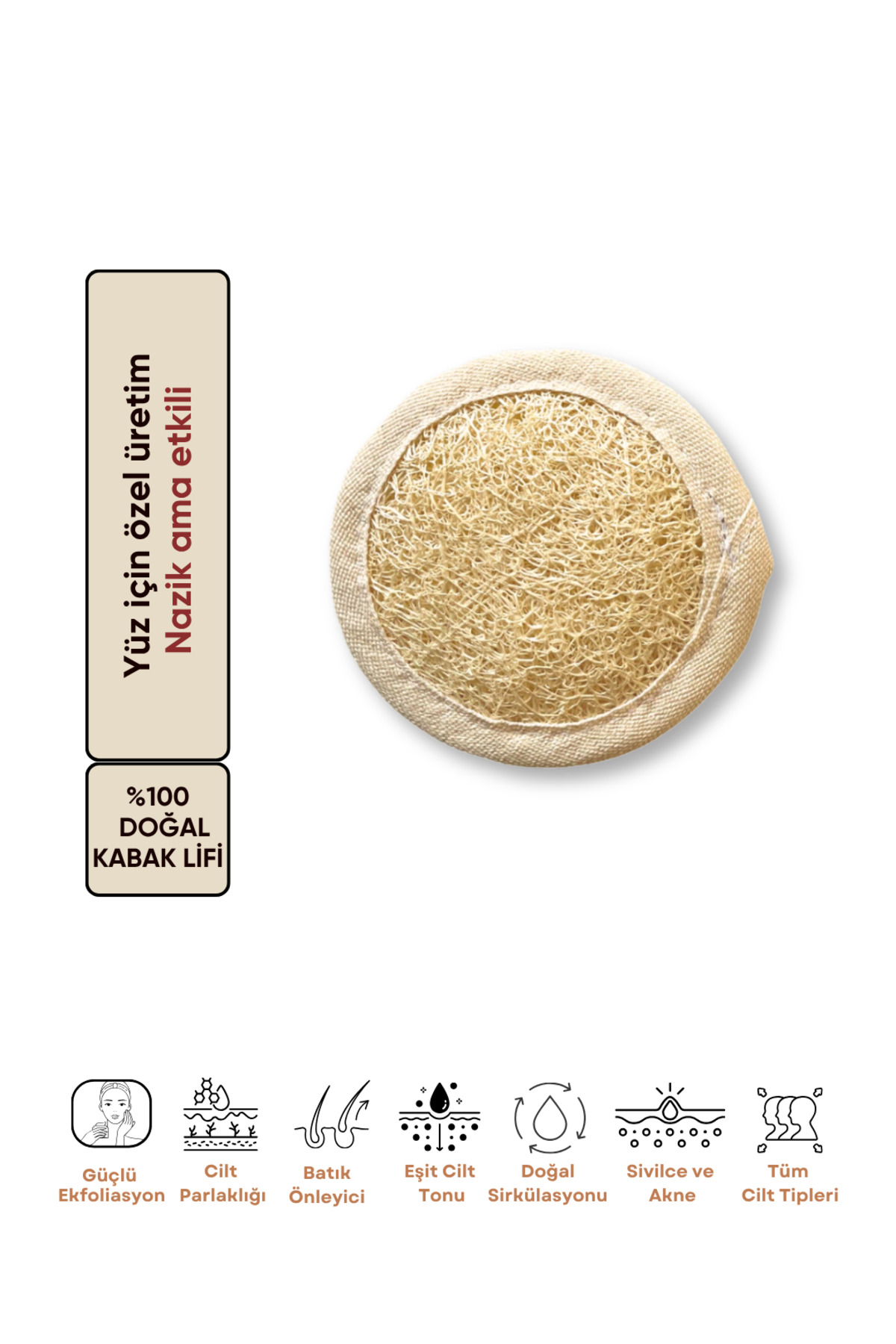 ilaslan international Peeling Yüz Kabak Lifi, Banyo Lifi, Banyo Kese, Bol Köpük, Organik