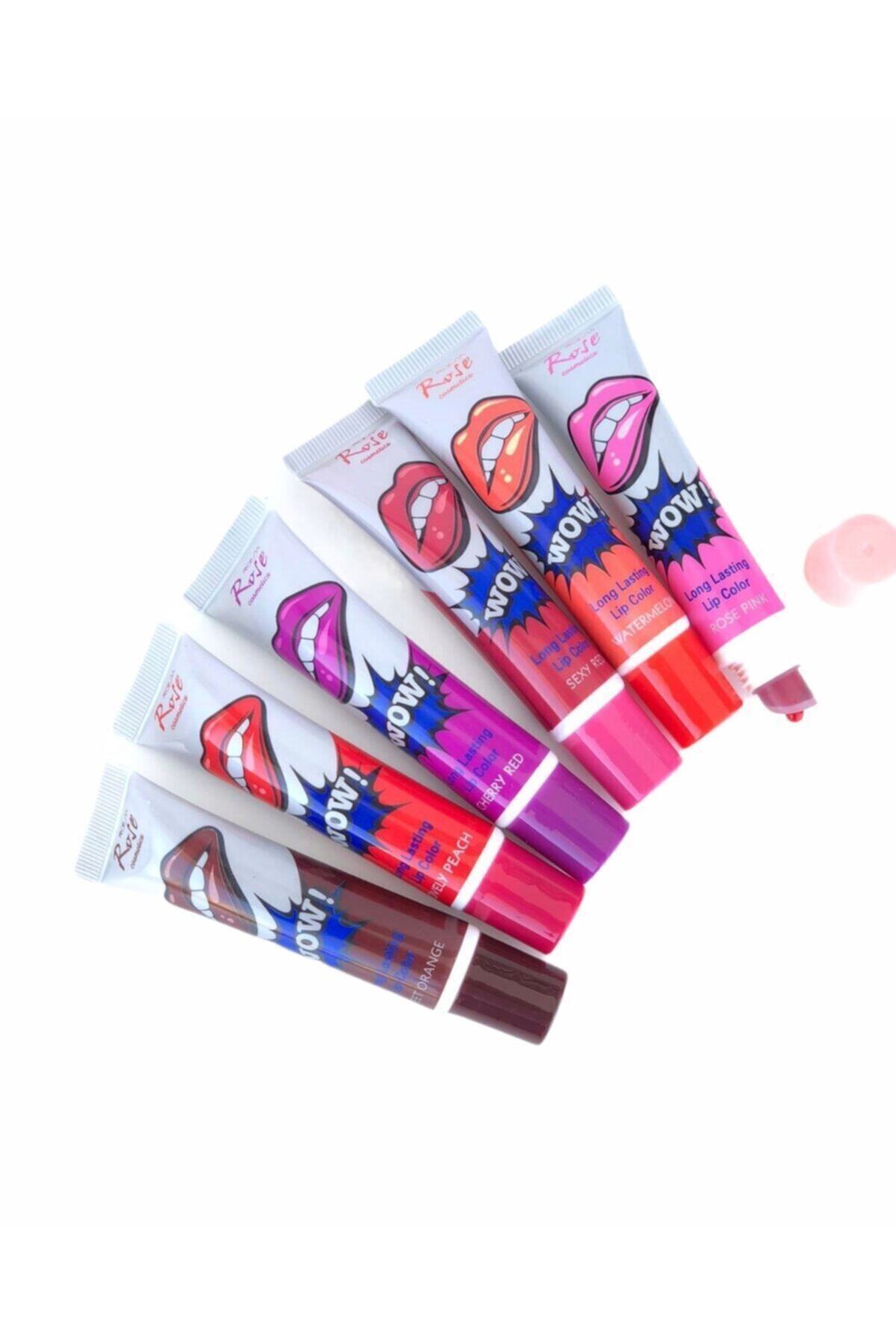 KAİZEN Rose Kalıcı Soyulabilir 6'lı Ruj Seti