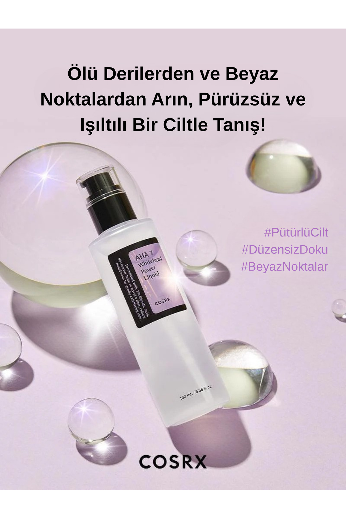 Cosrx AHA 7 Whitehead Power Liquid – 100ml AHA Asitli Tonik