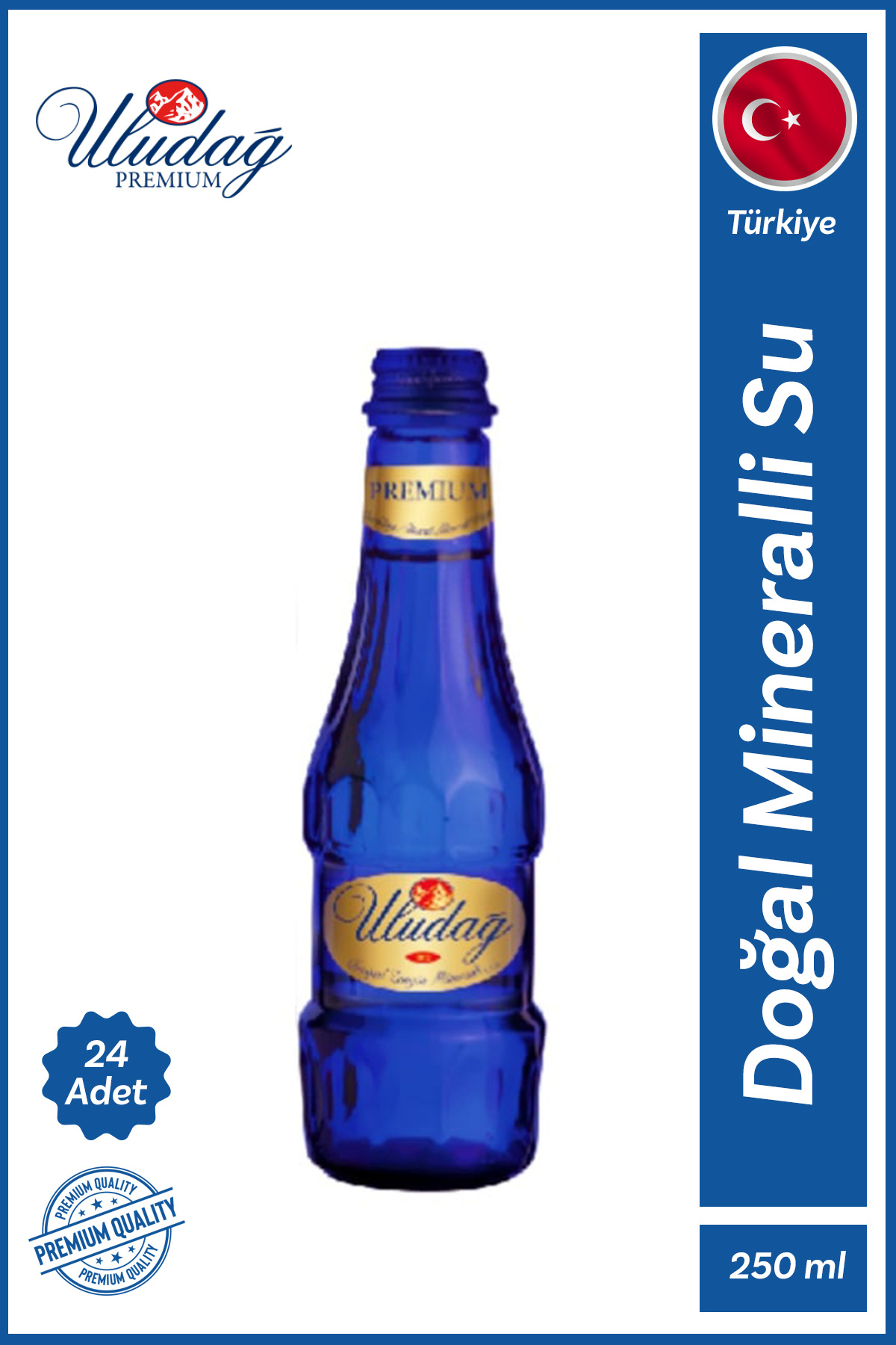Uludağ Premium Doğal Mineralli Su 24x250 ml