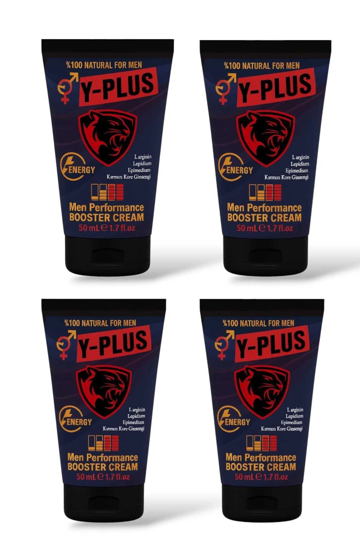 Y-Plus Kırmızı Kore Ginsengli Natural Men Booster Cream 50 ml X 4 Adet