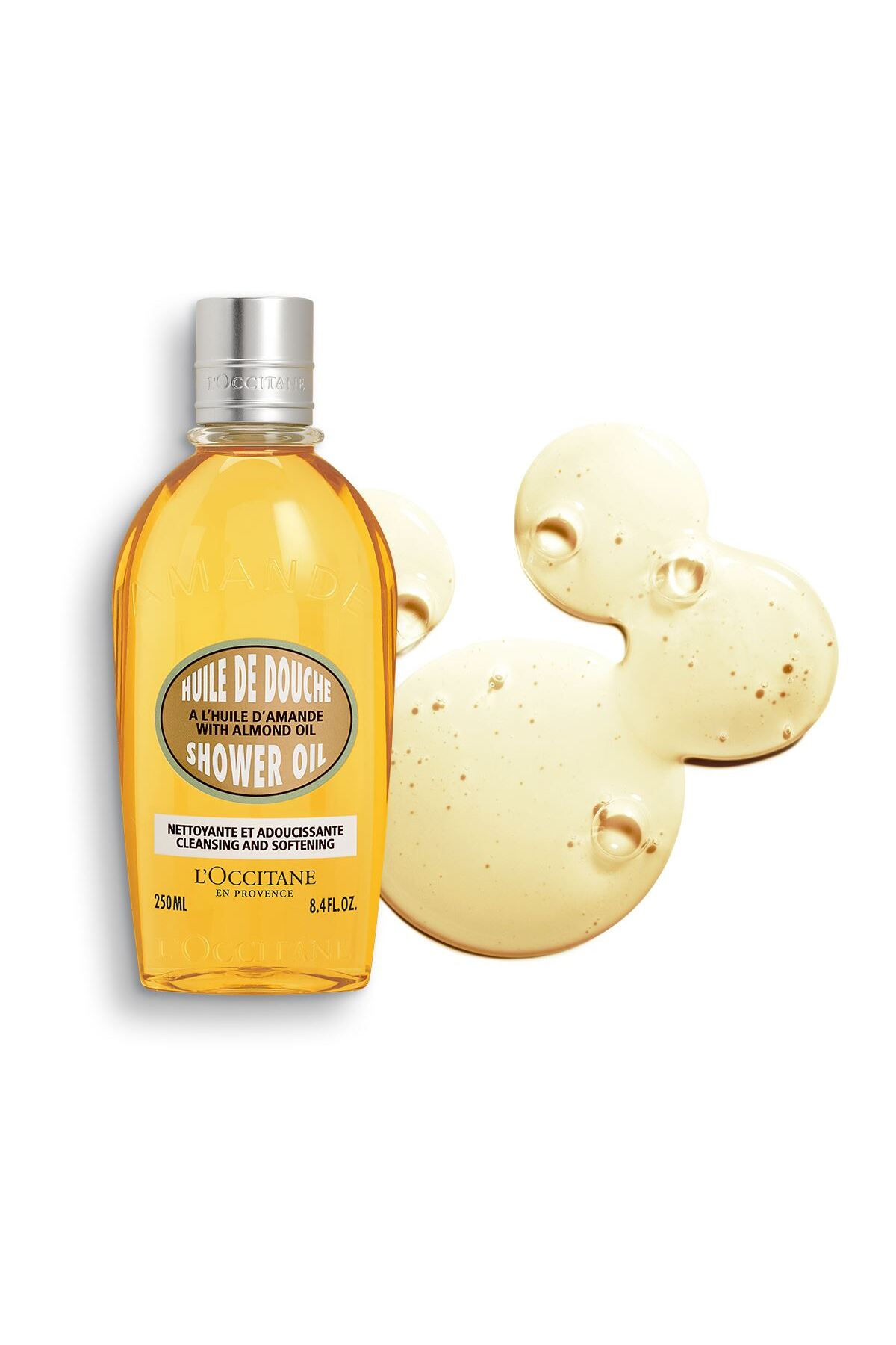 L'Occitane Omega 6 ve 9 Bakımından Zengin İçeriği ile Cildi Besleyici ve Yumuşatıcı Badem Duş Yağı 250ml