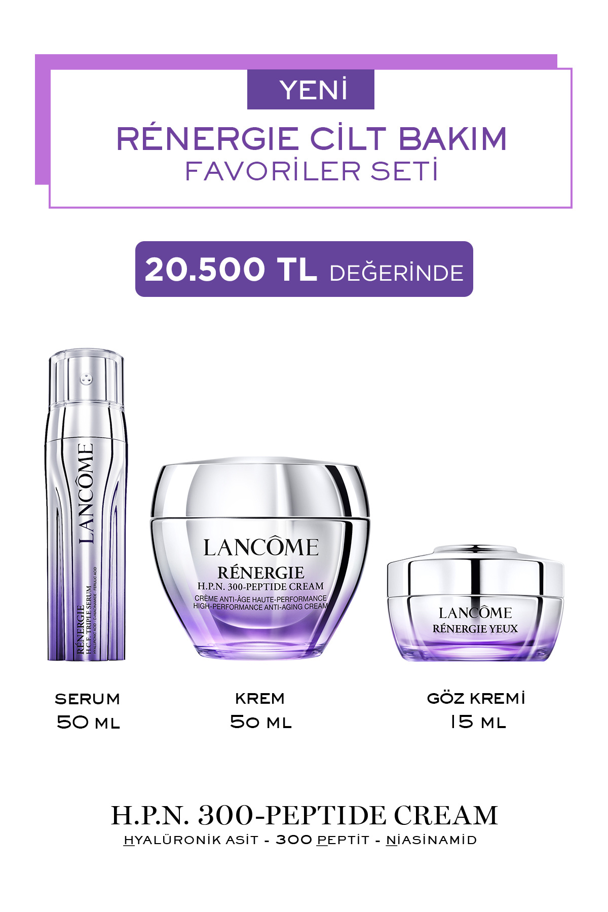 Lancome Renergie Hyalüronik Asit, C Vitamini Niasinamid, Ferülik Asit 7829999999082