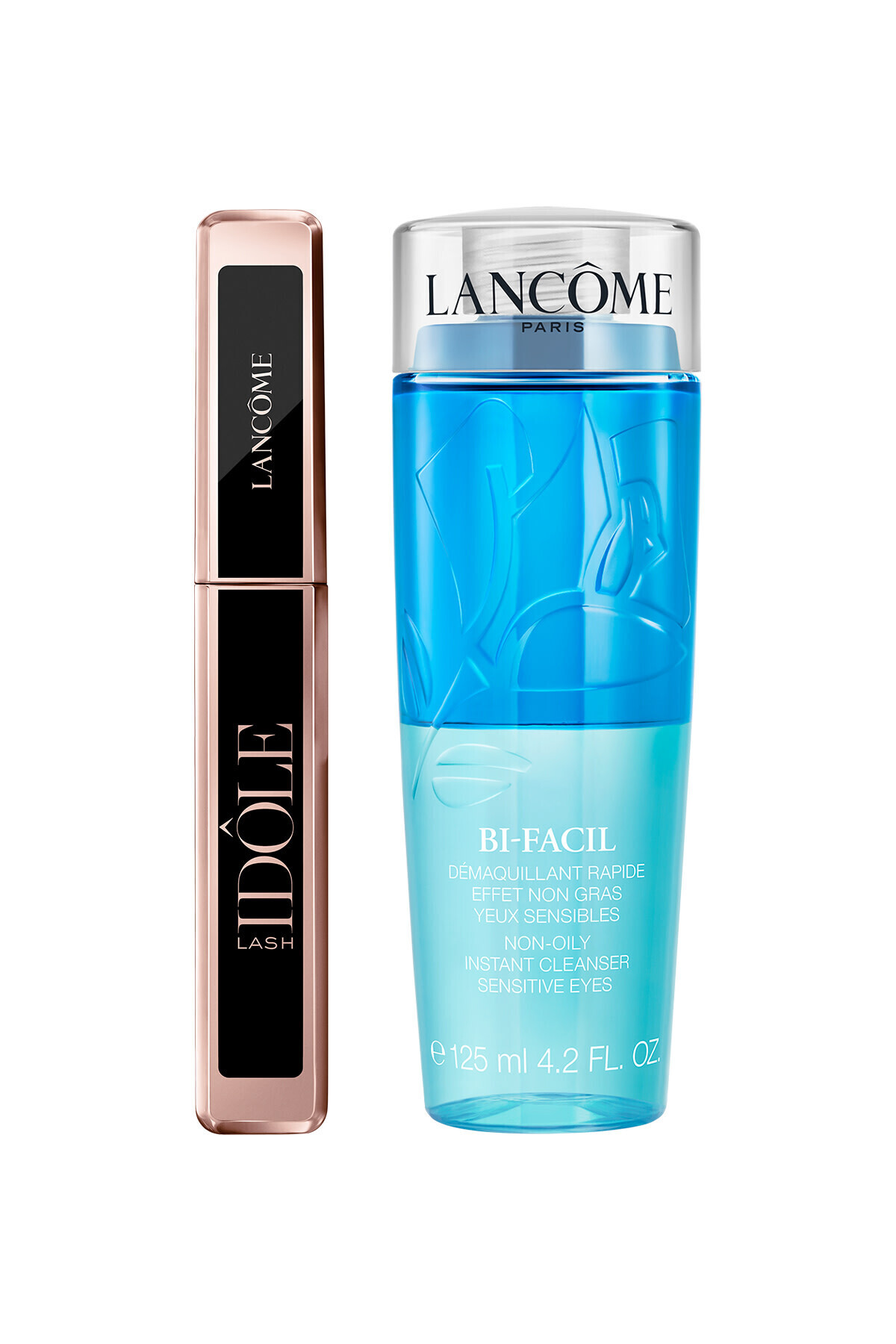 Lancome Lash Idole Lifting Etkili Hacim Veren Maskara ve Bi-Facil Göz Makyaj Temizleyici 125ml Set