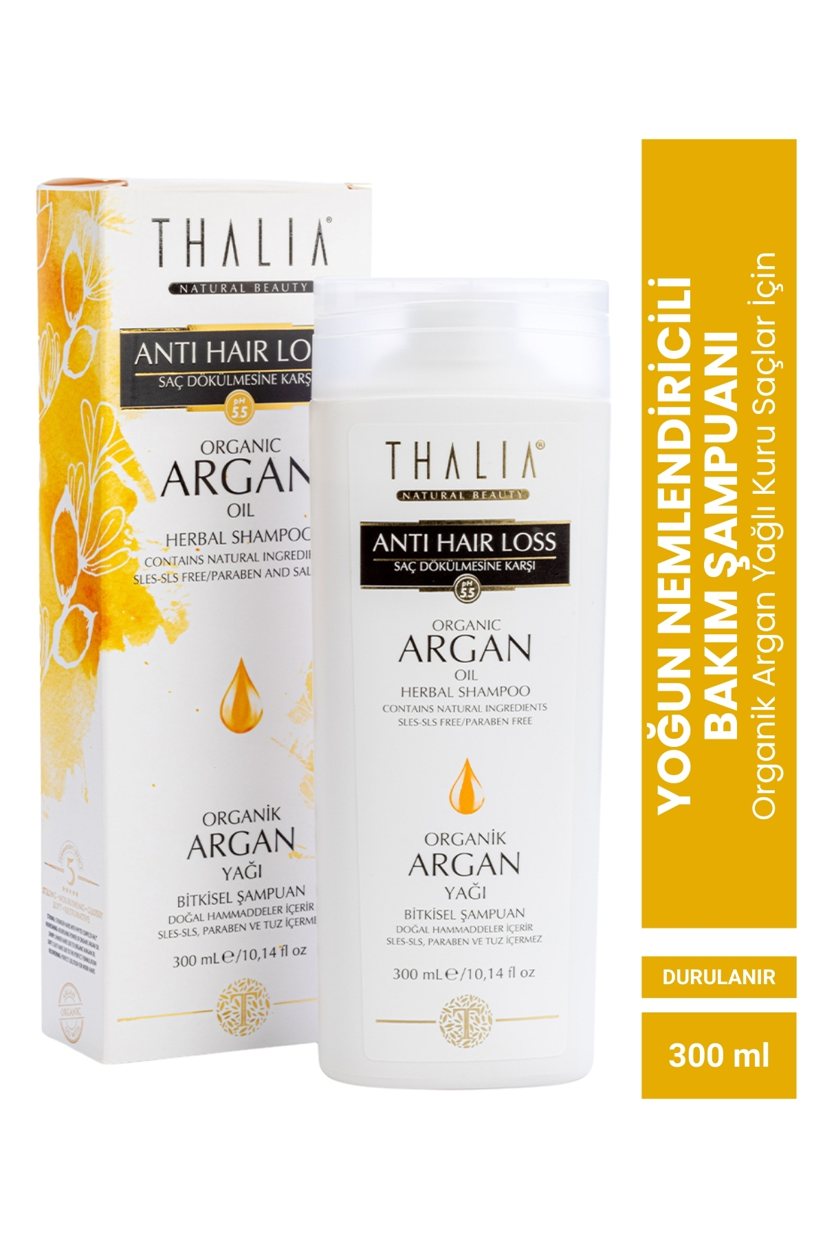 Thalia Nemlendiricili Organik Argan Yağlı Saç Bakım Şampuanı - 300 ml