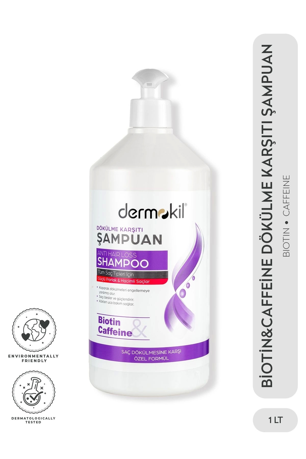 Dermokil Dökülme Karşıtı Şampuan (Biotin & Caffeine) 1 L
