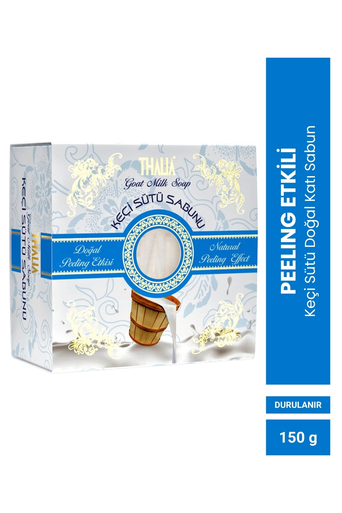 Thalia Peeling Etkili Keçi Sütü Doğal Katı Sabun 150 gr