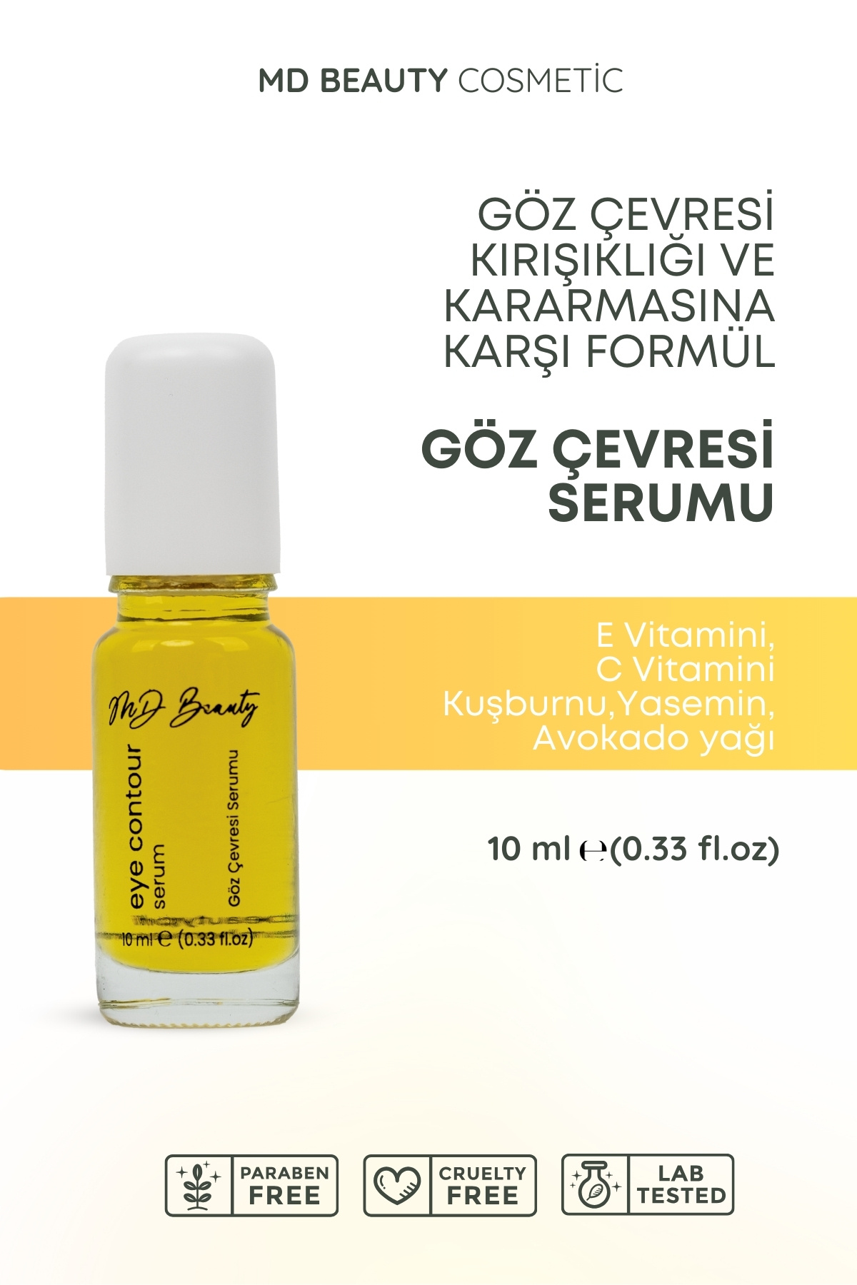 md beauty Aydınlatıcı C Vitaminli Göz Çevresi Serumu