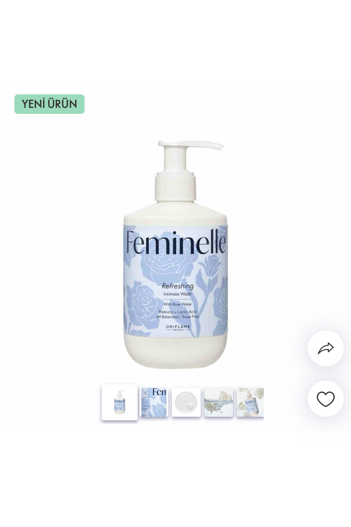 Oriflame Feminelle Dış Genital Bölgeler için Gül Suyu Özlü Temizleme Jeli
