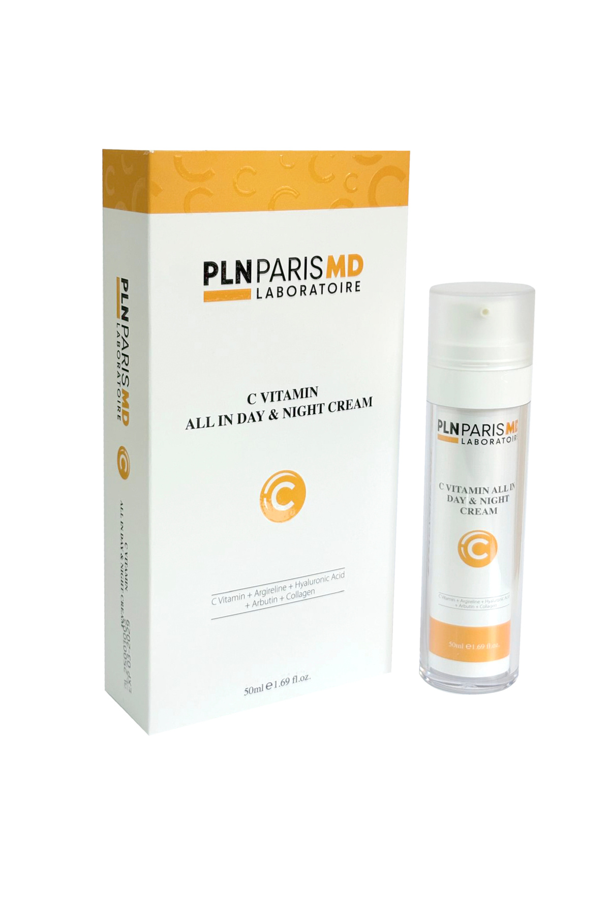 Pln Paris Md Laboratoire C Vitamin All In Day & Night Cream / C Vitamin İçerikli Yoğun Bakım Gece Gündüz Kremi 50ml