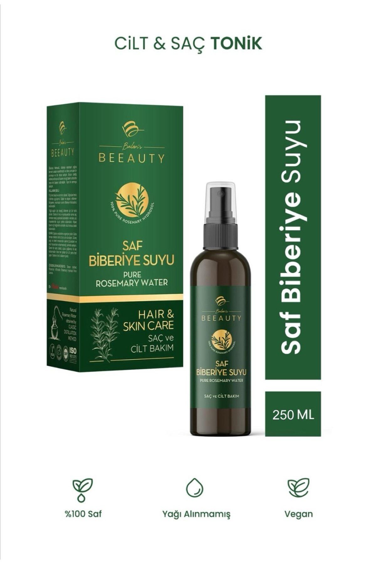 Balen's Beeauty BALEN’S BEEAUTY SAF BİBERİYE HİDROSOLÜ * 250 ML