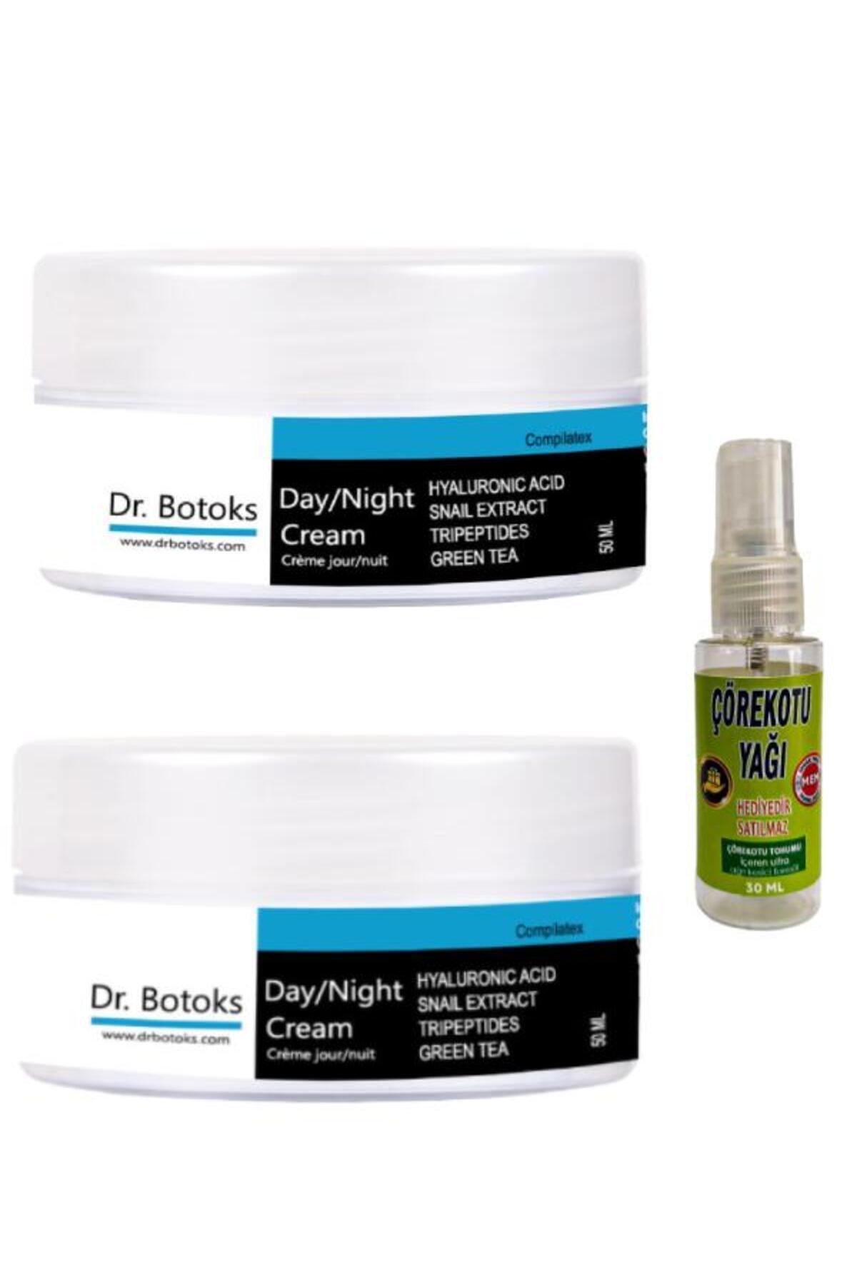 Dr Bot.oks Yaslanma Karşıtı Yüz Bakım Kremi 50 ml x 2 adet+Vücut Sızıları İçin Çörek Otu 30 ml