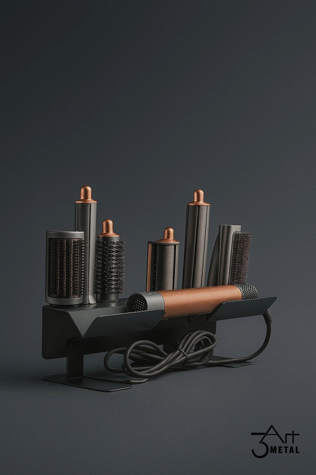 3art Metal Airwrap™ Multi-Styler Metal Saç Şekillendirme Standı | Saç Maşası ve Fön Başlığı Supersonic Nural