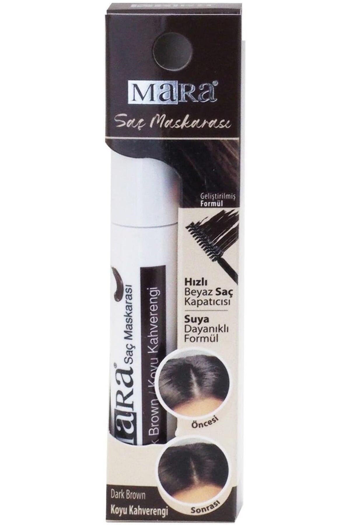 Hype Store Mara Kozmetik IMM209.361 Saç Maskarası Koyu Kahve 1 Paket 6 ml
