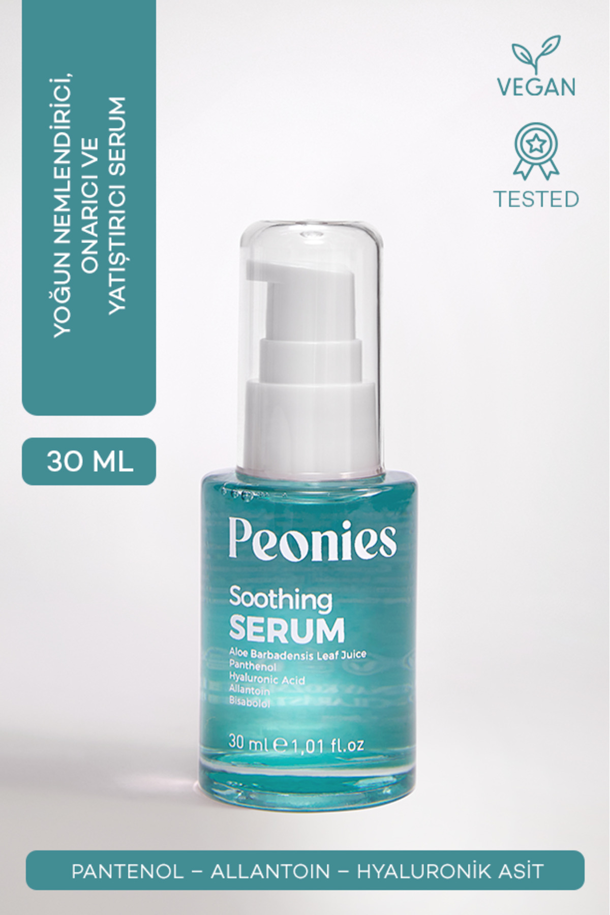 peonies Soothing Serum | Yoğun Nemlendirici, Yatıştırıcı Ve Onarıcı Serum | Tüm Cilt Tipleri