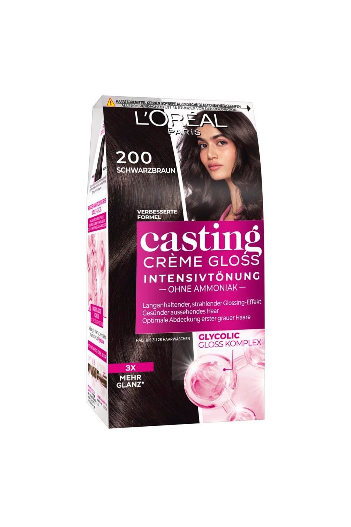 L'Oreal Paris Casting Crème Karadut Siyahı Saç Boyası - Casting Creme Gloss 200
