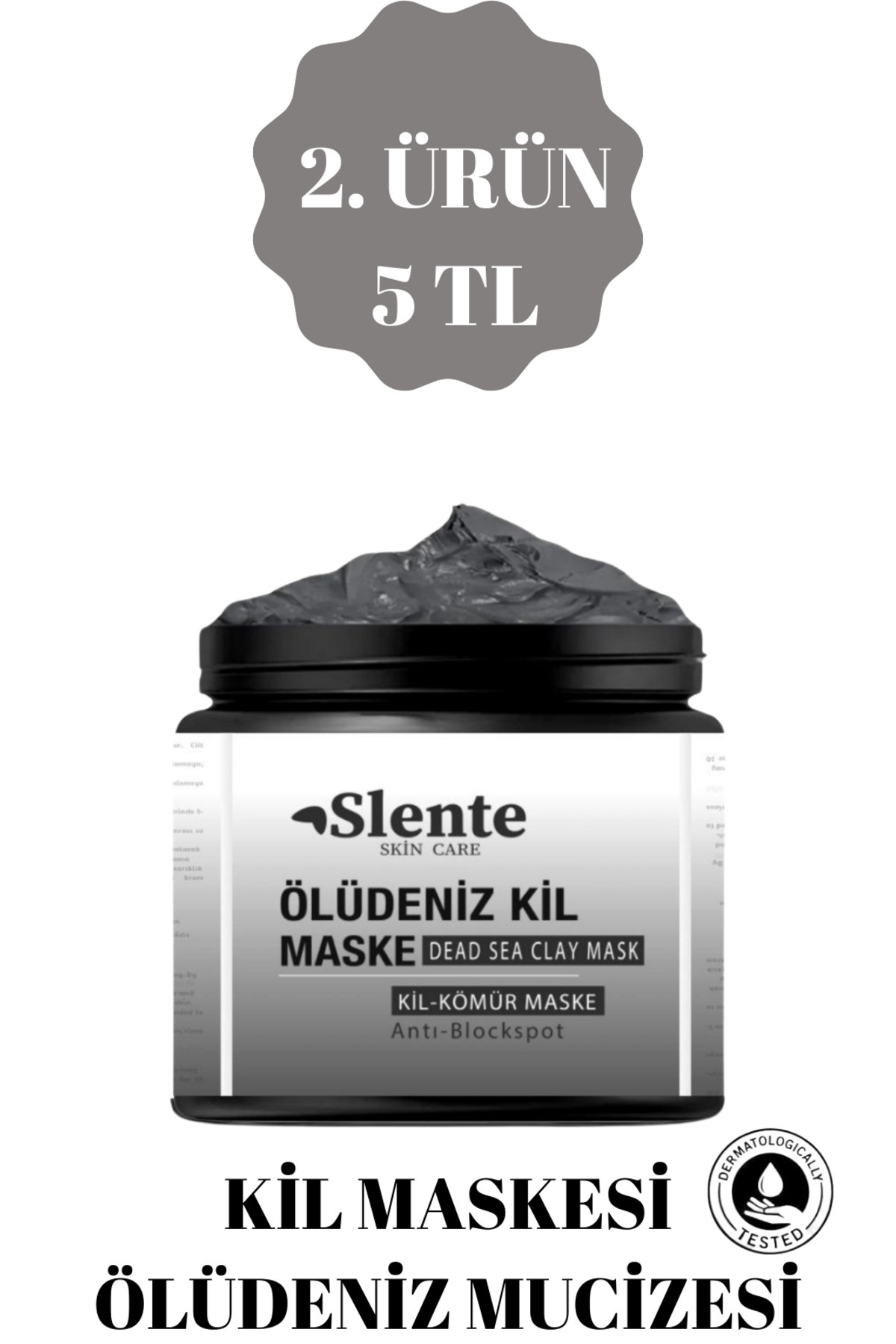 SLENTE Kolajen Ve Siyah Nokta Leke,giderici Collagen Ölüdeniz Kil Maskesi150 gr