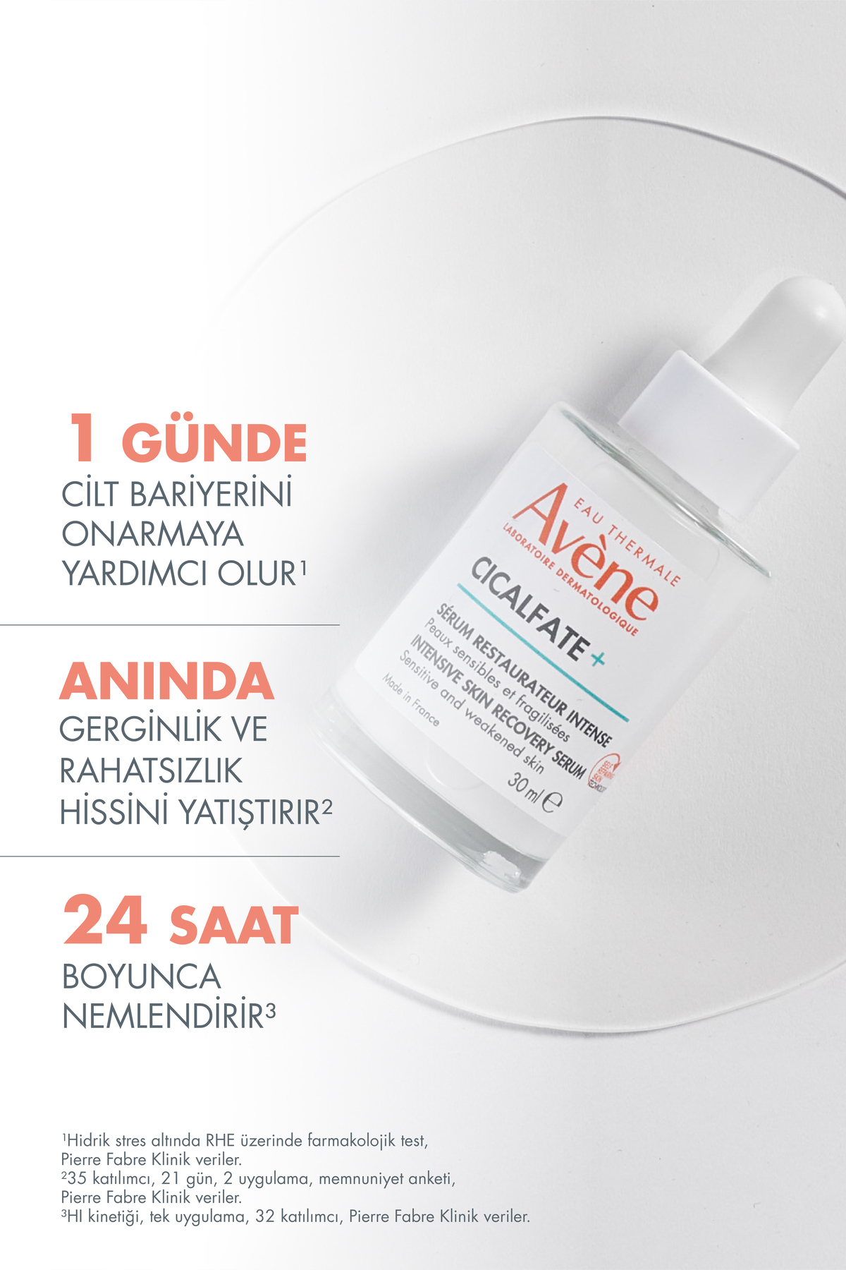 Avene Cicalfate+ Intensive Tahriş ve Hasar Görmüş Ciltleri Onarıcı ve Güçlendirici Bakım Serumu 30ml